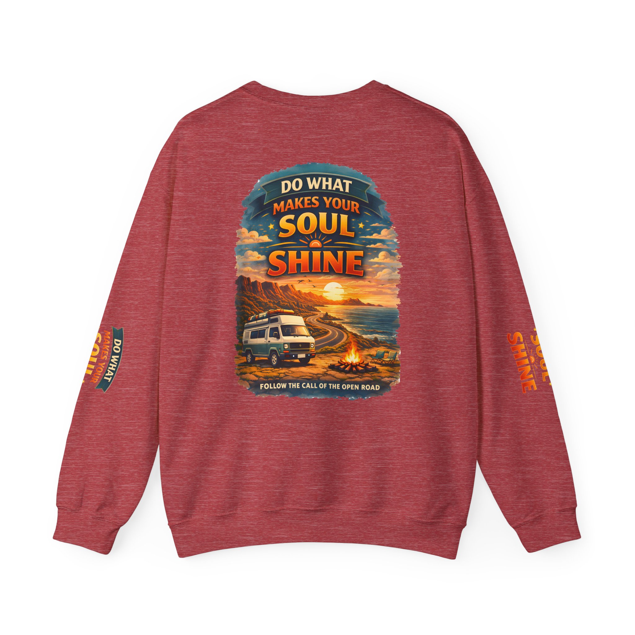 Unisex Heavy Blend™ Crewneck Sweatshirt — "Do What Makes Your Soul Shine" Design Scenic-Line