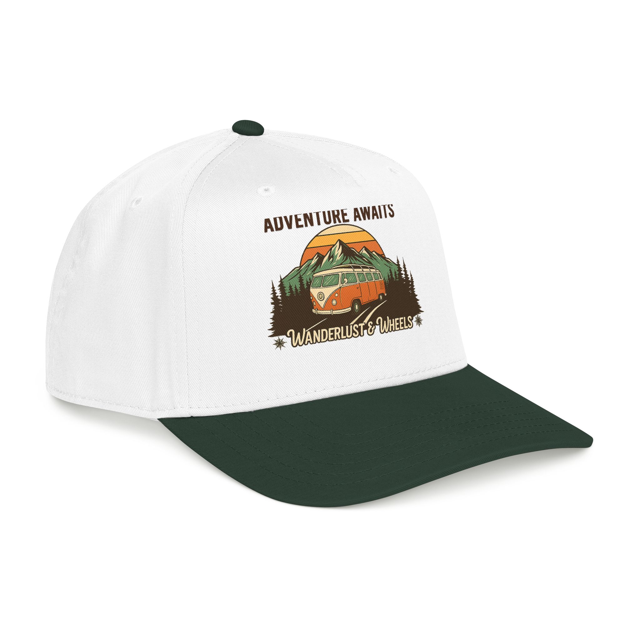 Baseball Cap - "Home Is Where You Adventure Awaits" Mid Profile Baseball Cap