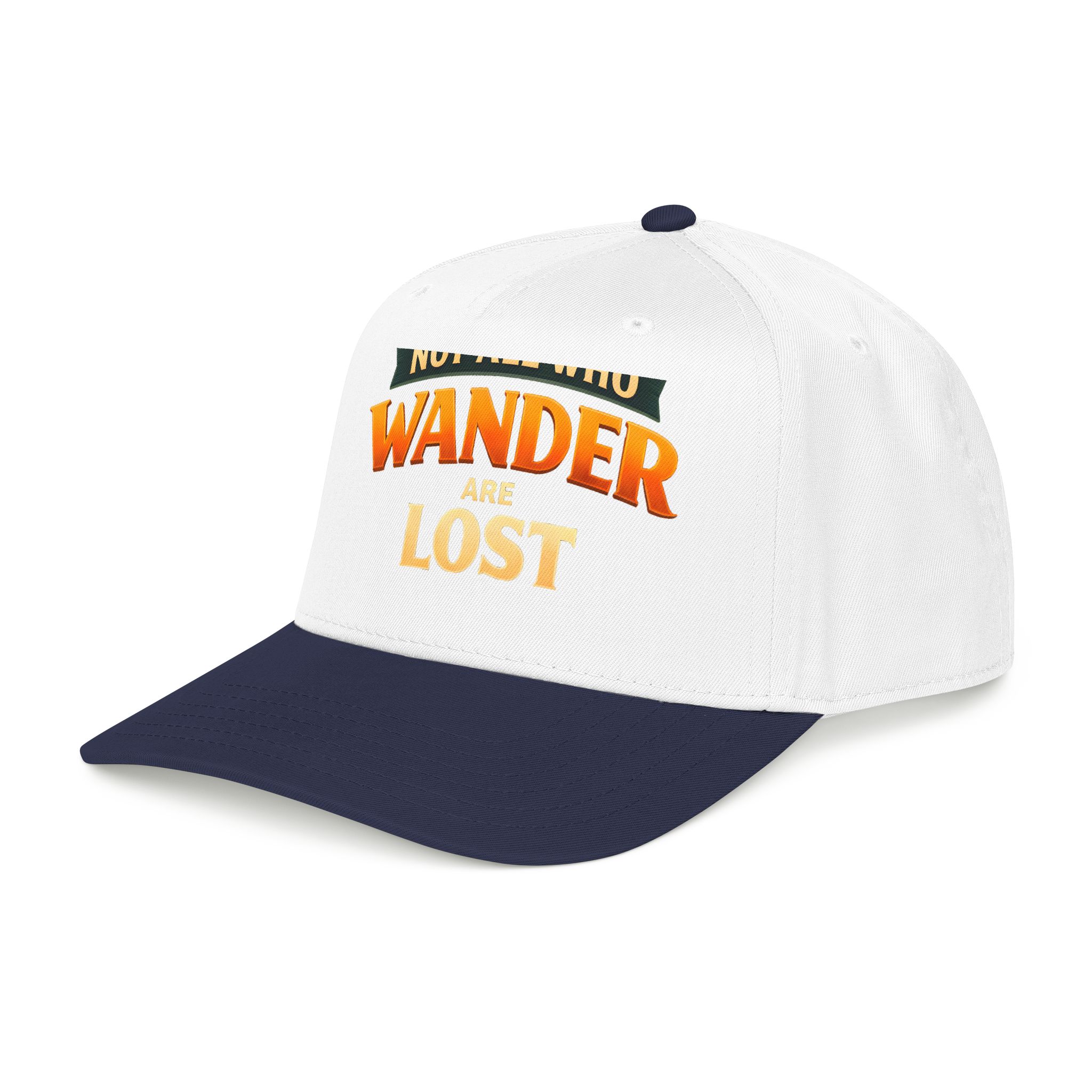 Baseball Cap - "Not All Who Wander Are Lost" Design Scenic-Line