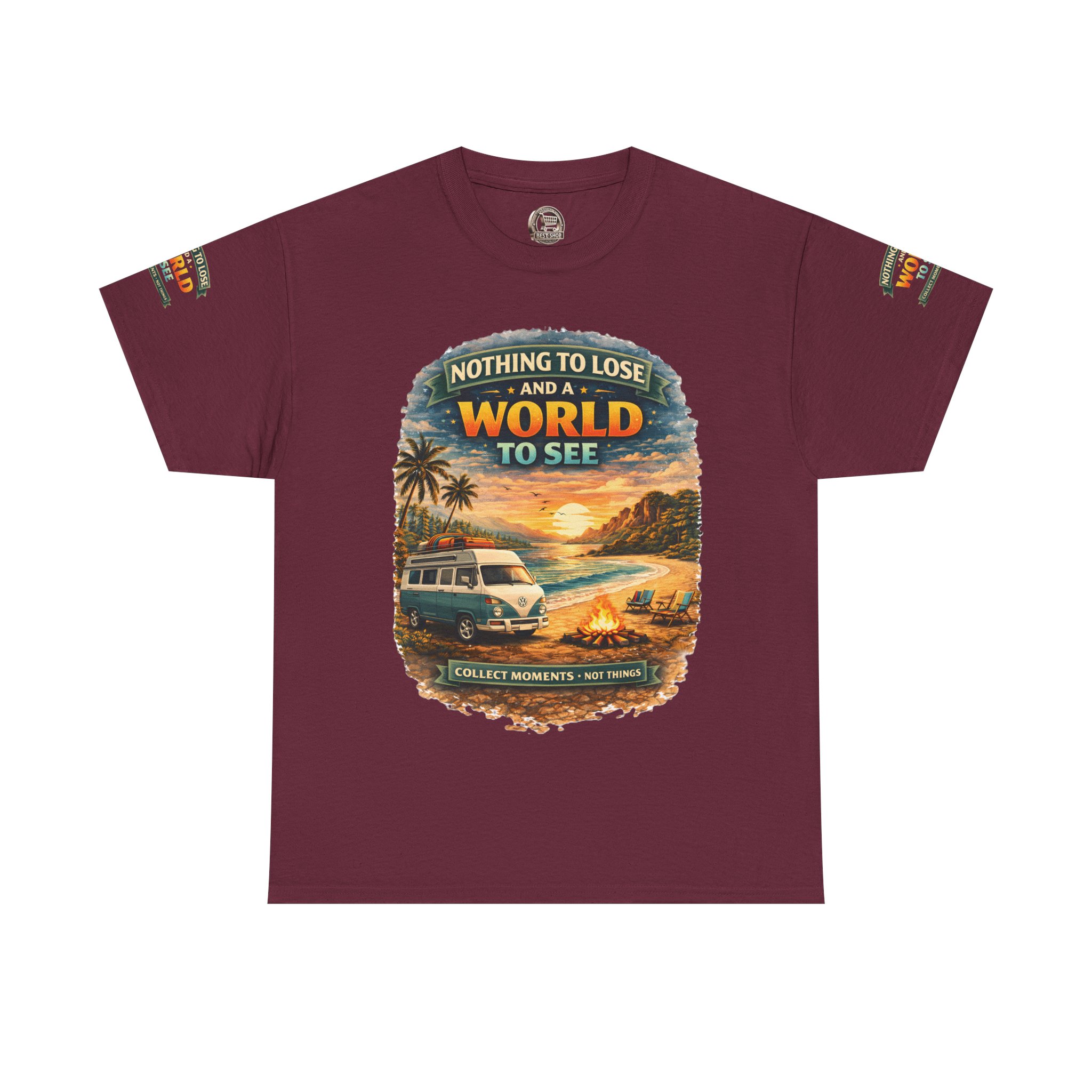 4908924577176403323_2048.jpeg Unisex Heavy Cotton Tee — "Nothing To Lose " Design Scenic-Line