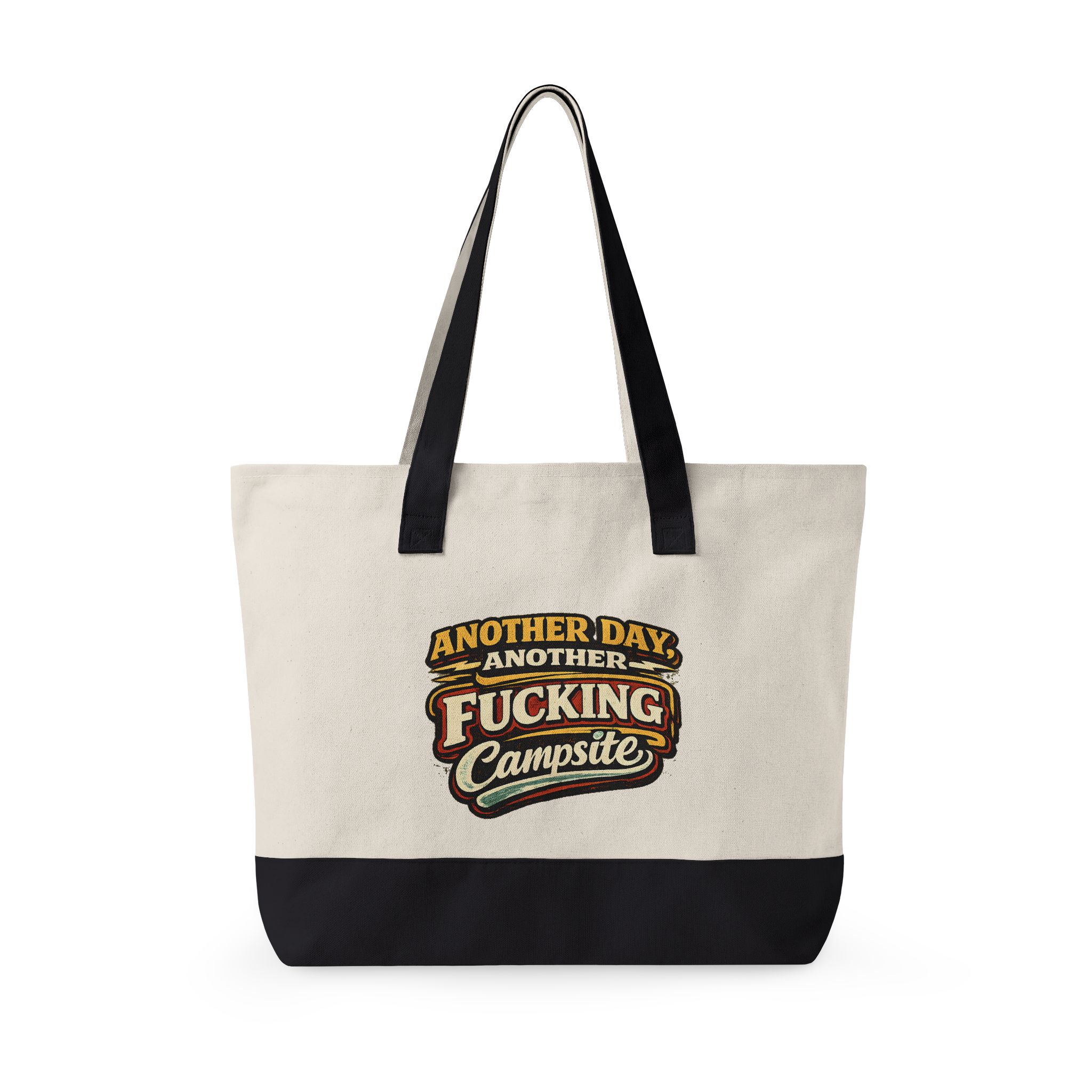 Zippered Canvas Tote — "Another Day" (Design F**K-Line)