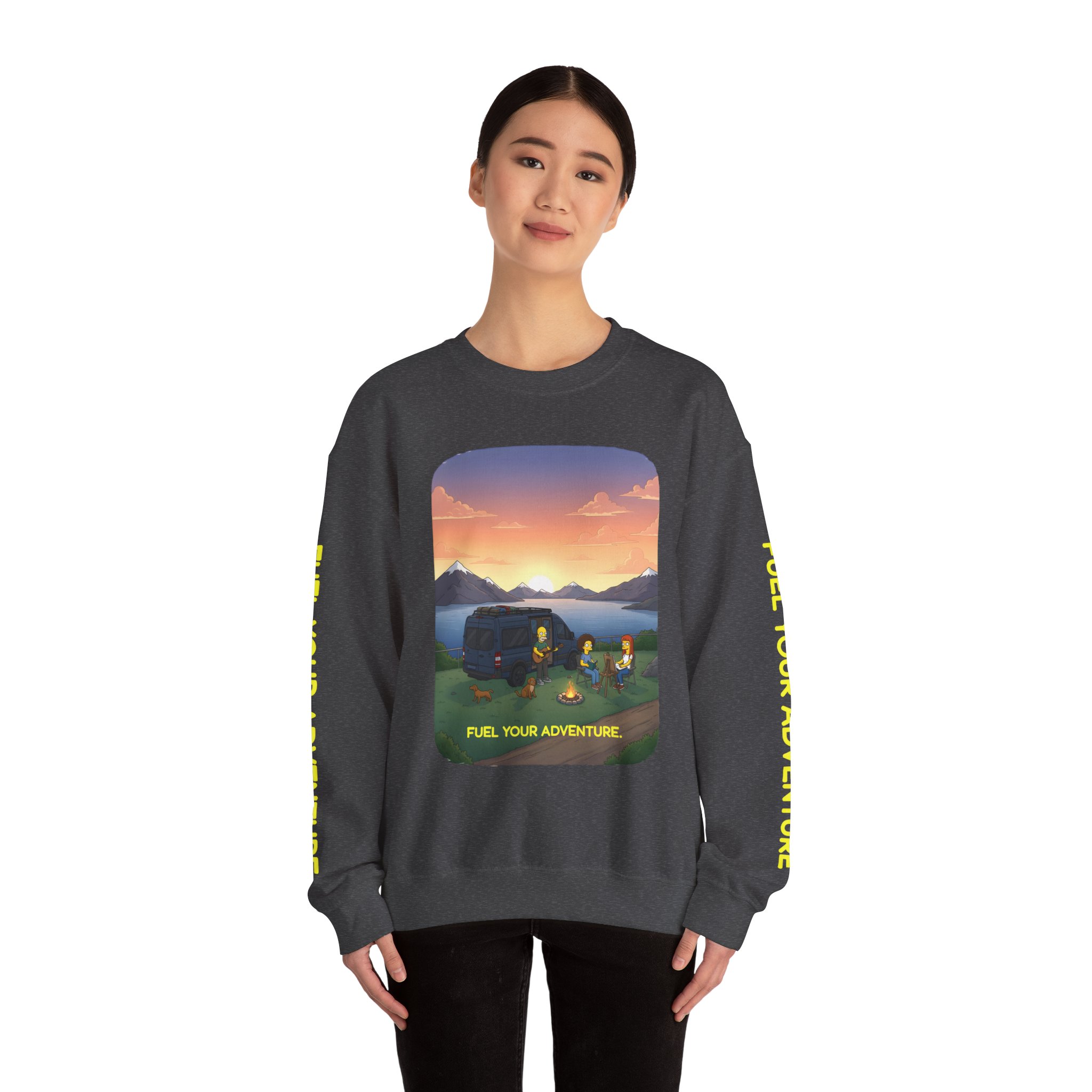 4933531301907634566_2048.jpeg Unisex Heavy Blend™ Crewneck Sweatshirt — "Fuel Your Adventure" Design Sitcom-Line