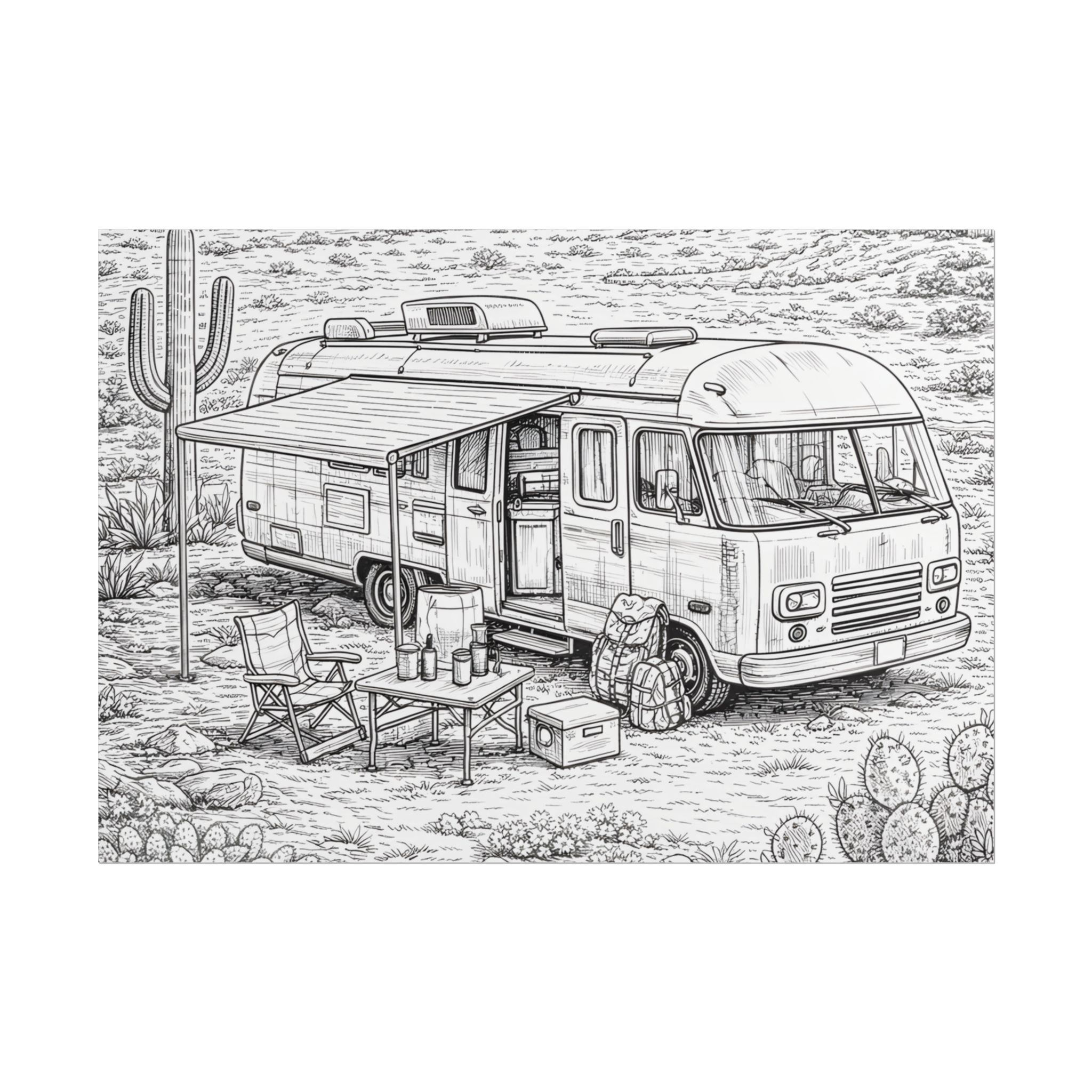 4941863322052682811_2048-1.jpeg Campervan Poster — Vintage RV Camping Landscape Wall Art