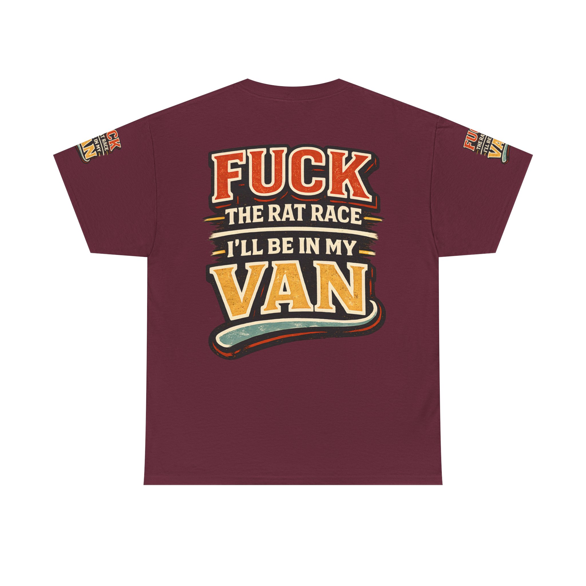 494204964873474329_2048.jpeg Unisex Heavy Cotton Tee — "Fuck The Rat Race" Design F**K-Line