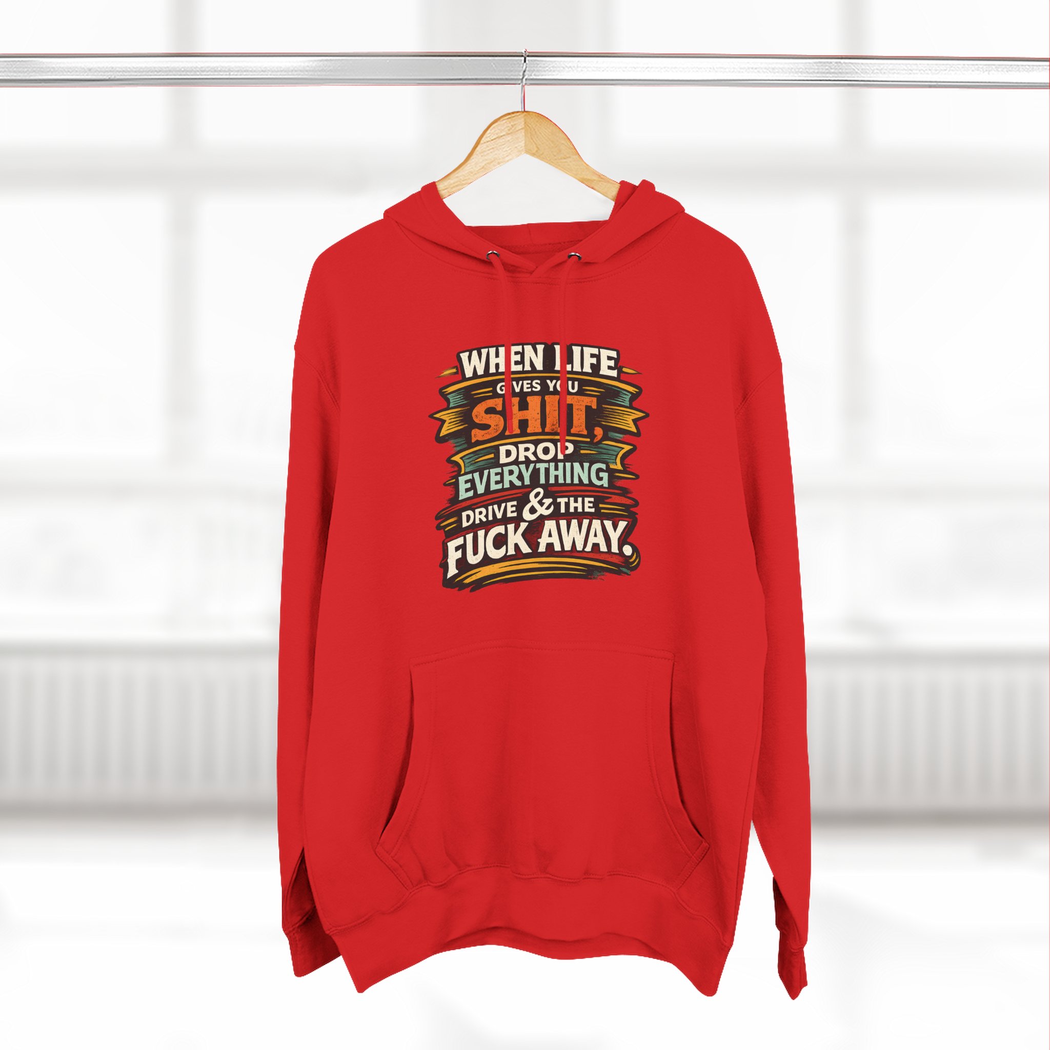 4946141566516407971_2048.jpeg Three-Panel Fleece Hoodie - "When Live Gives You Shit" Design F**K-Line