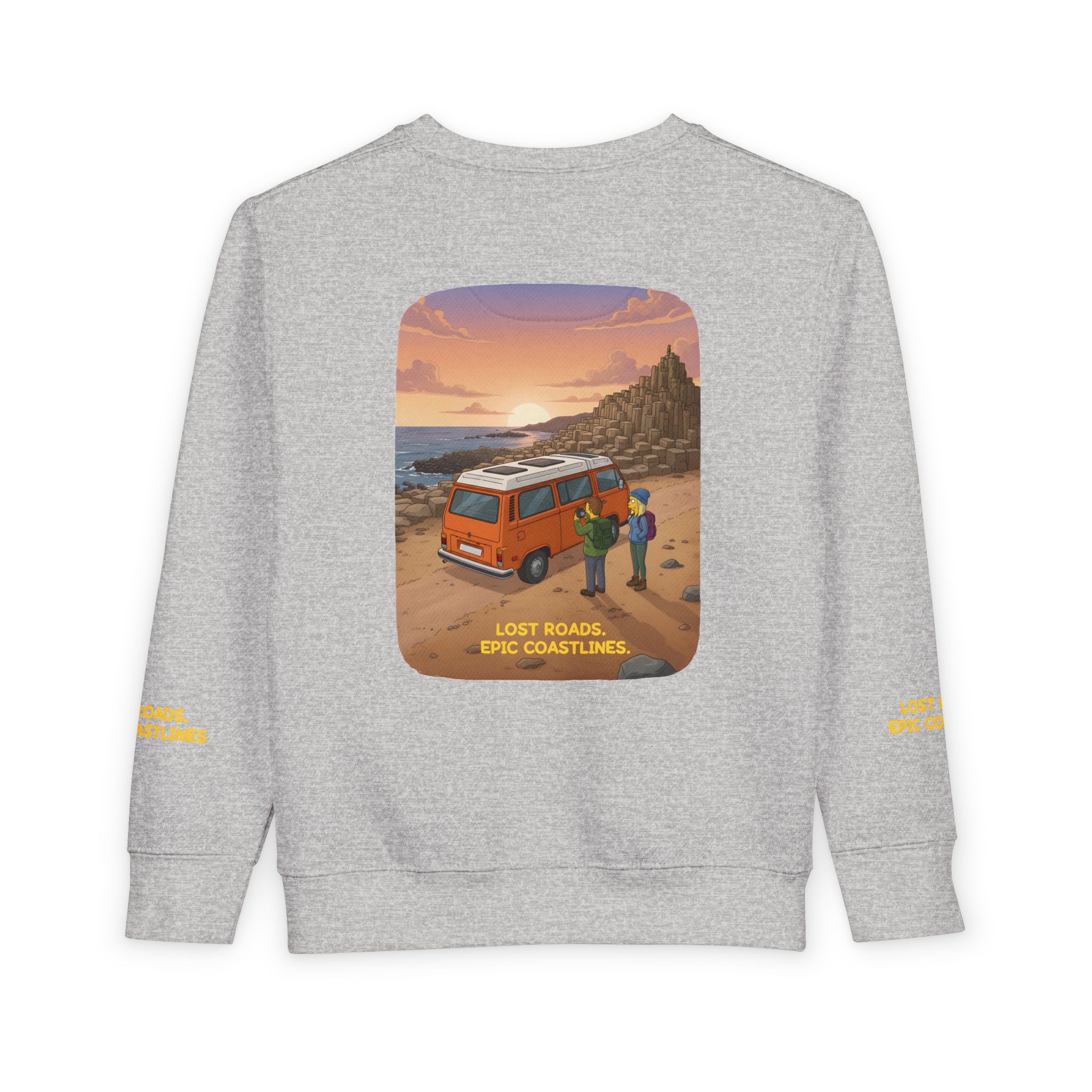 4947807682614681799_2048-1.jpeg Toddler Sweatshirt - "Lost Roads Epic Coastlines" (Design Sitcom-Line)