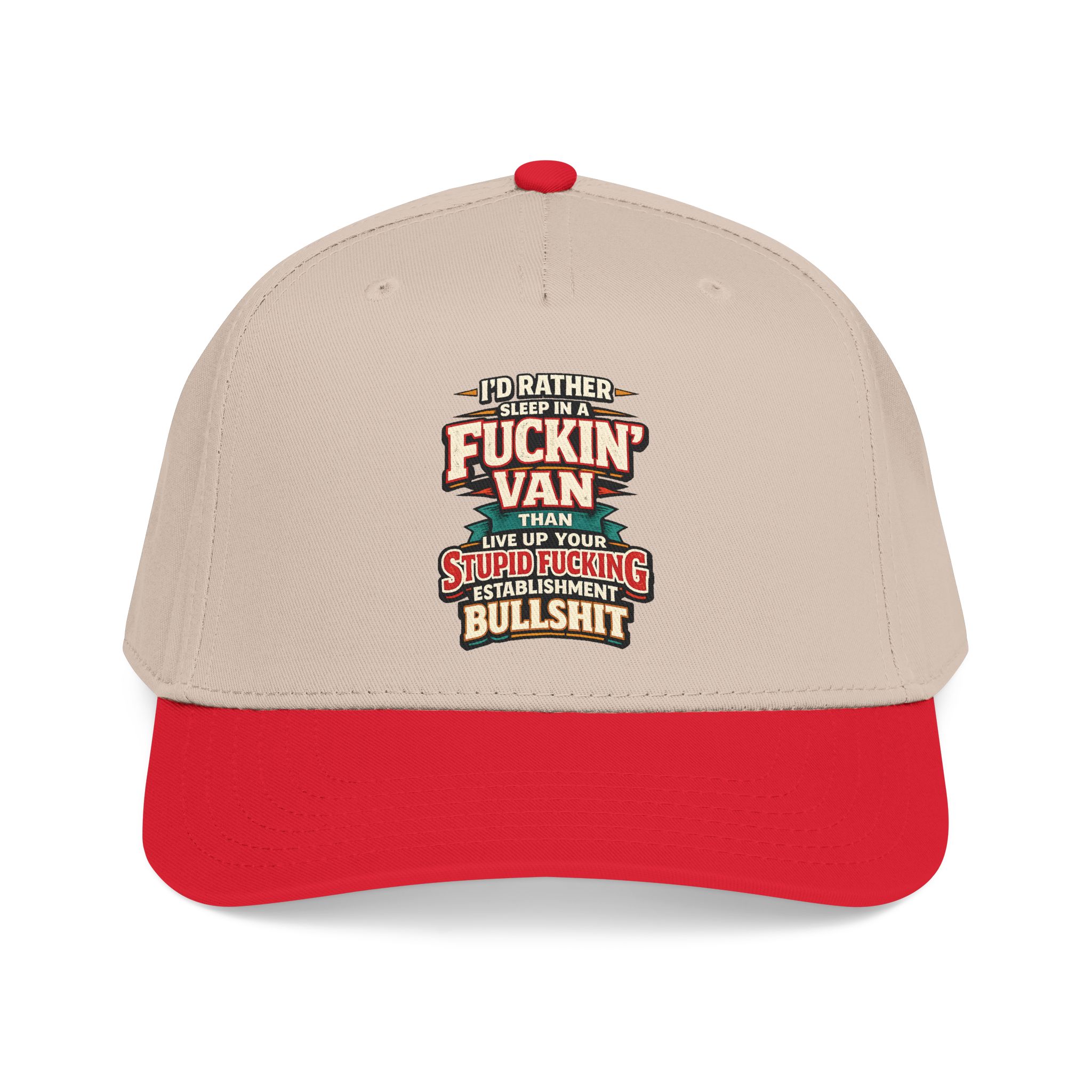 Baseball Cap - "I´d Rather Sleep in A Fucking Van" Design F**K-Line