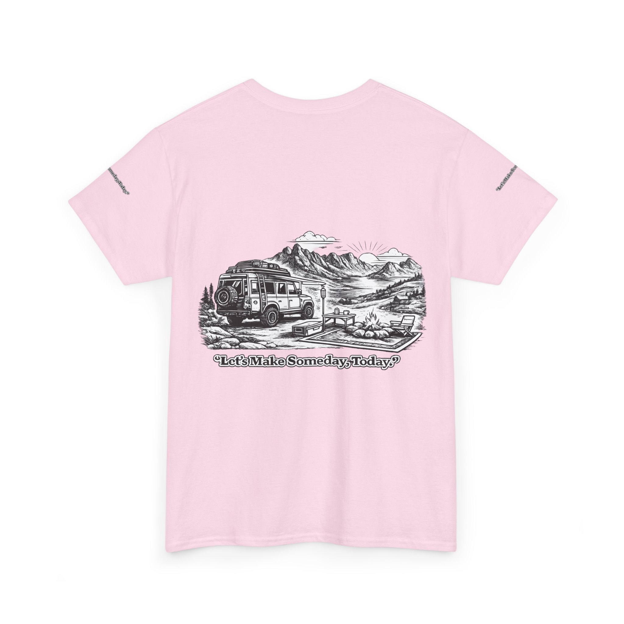 4963396015939744732_2048.jpeg Unisex Heavy Cotton Tee — "Lets make Someday, Today?" Design Minimal-Line