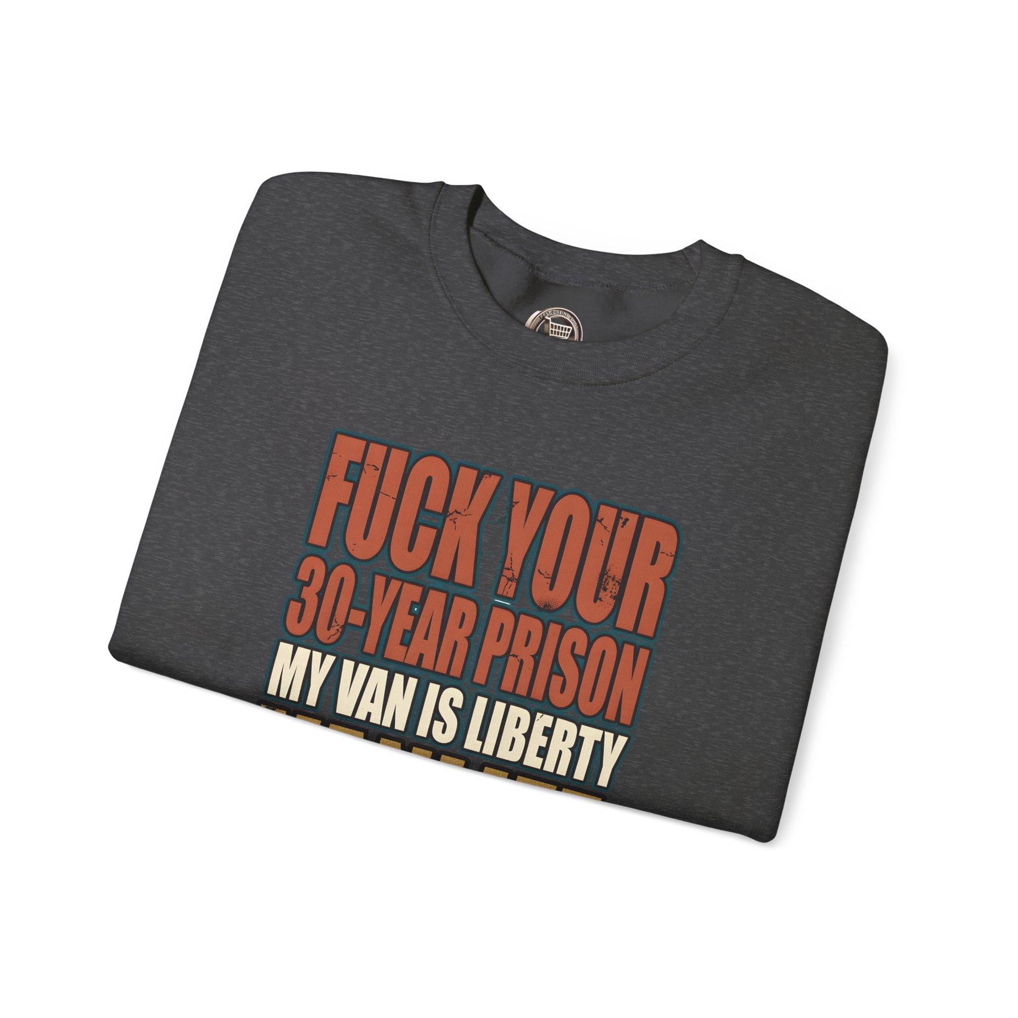 Unisex Heavy Blend™ Crewneck Sweatshirt — "Fuck Your 30 Year" Design F**K-Line