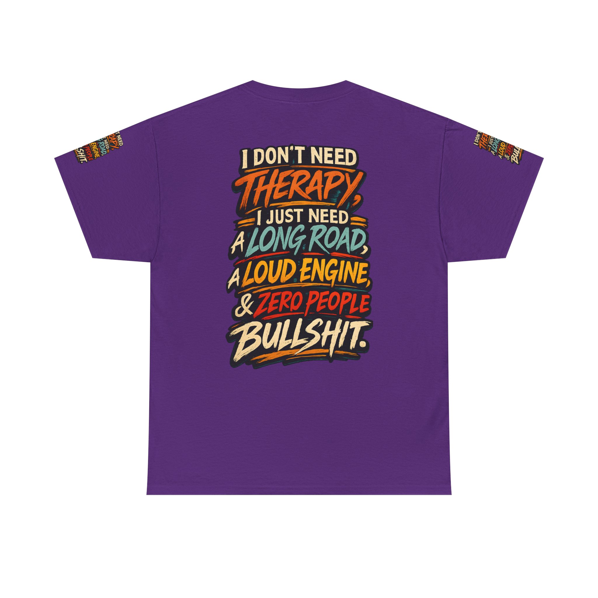 Unisex Heavy Cotton Tee — "I Dont Need Therapy" Design F**K-Line