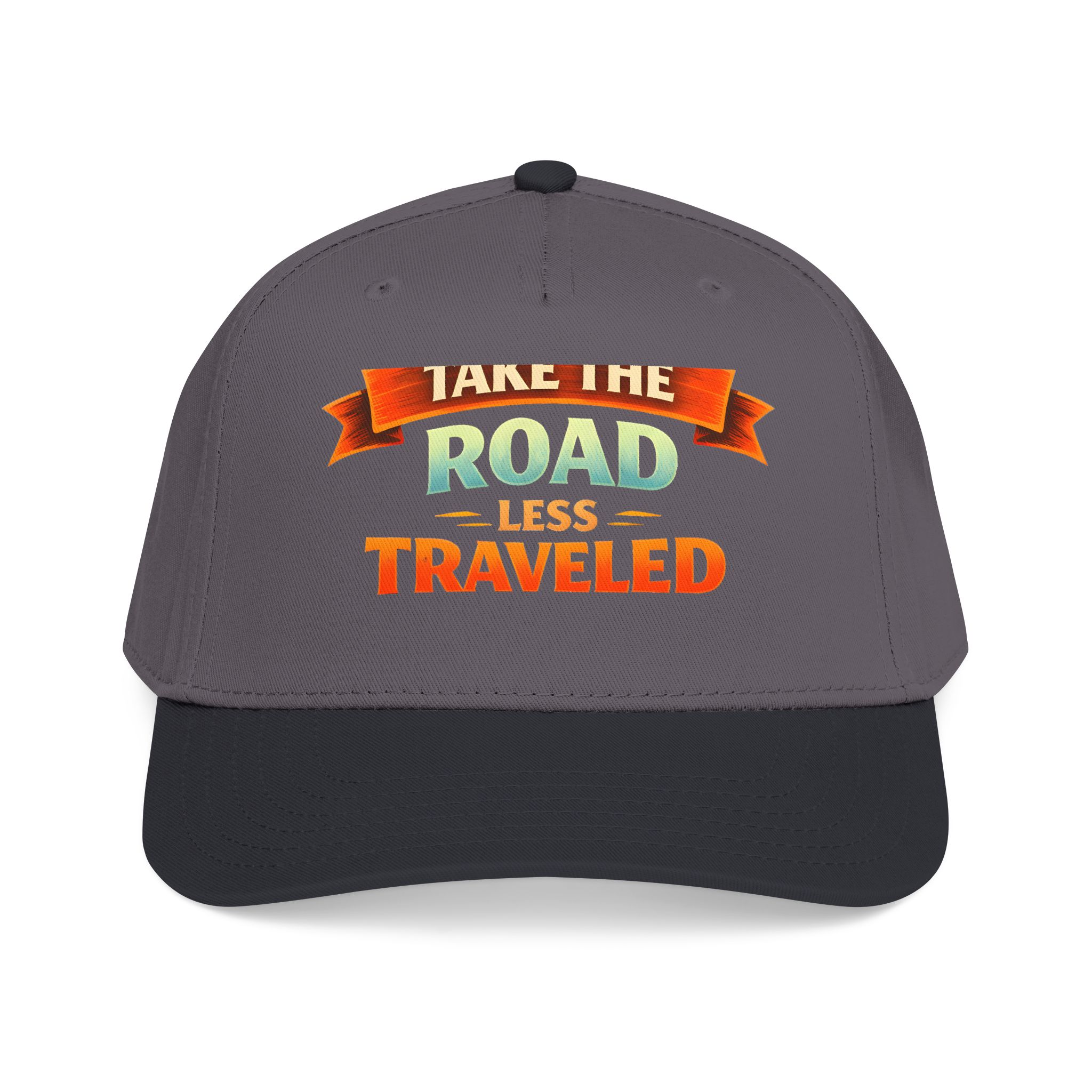 Baseball Cap - "Take The Road Less Traveled" Design Scenic-Line