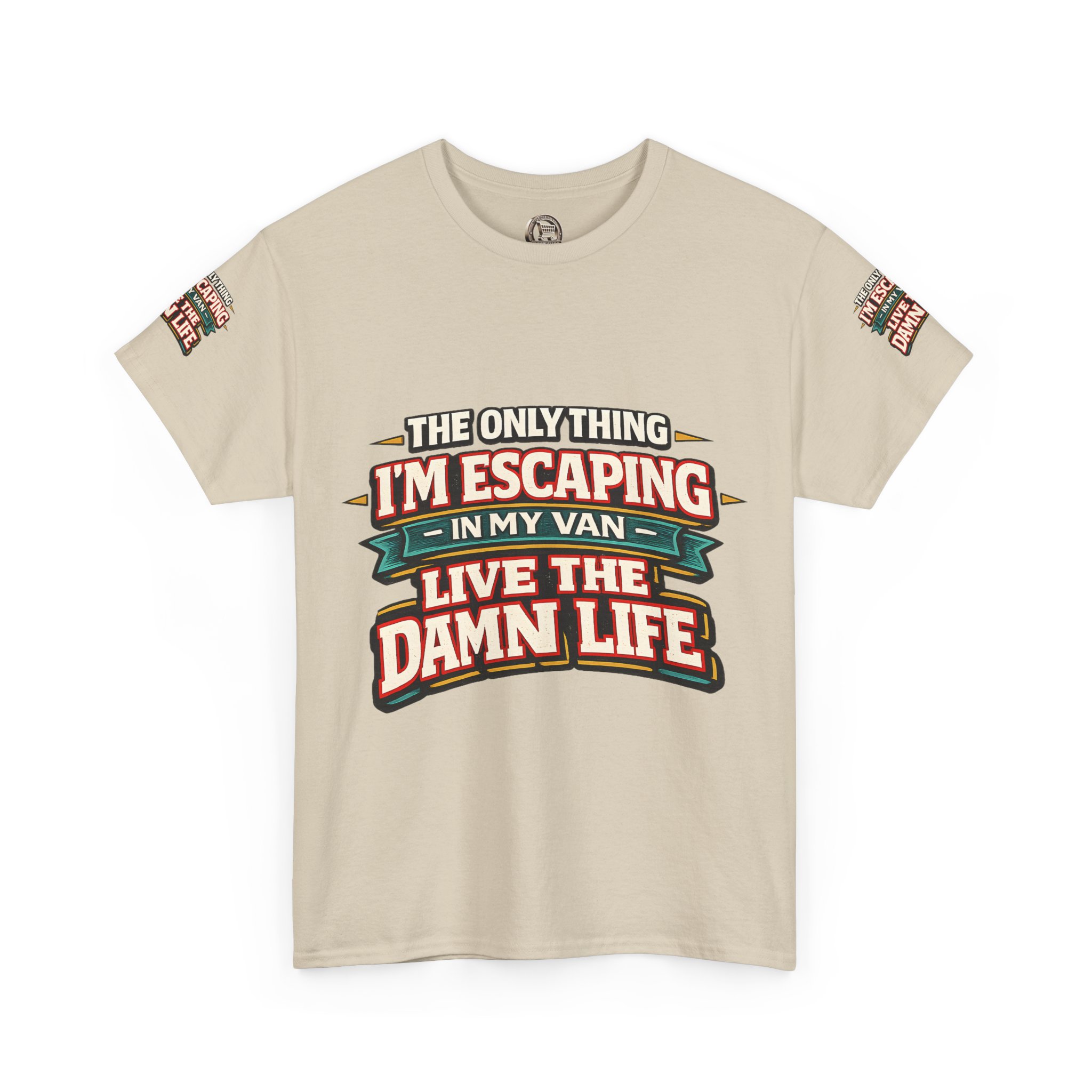 Unisex Heavy Cotton Tee — "The Only Thing I´m Escaping" Design F**K-Line