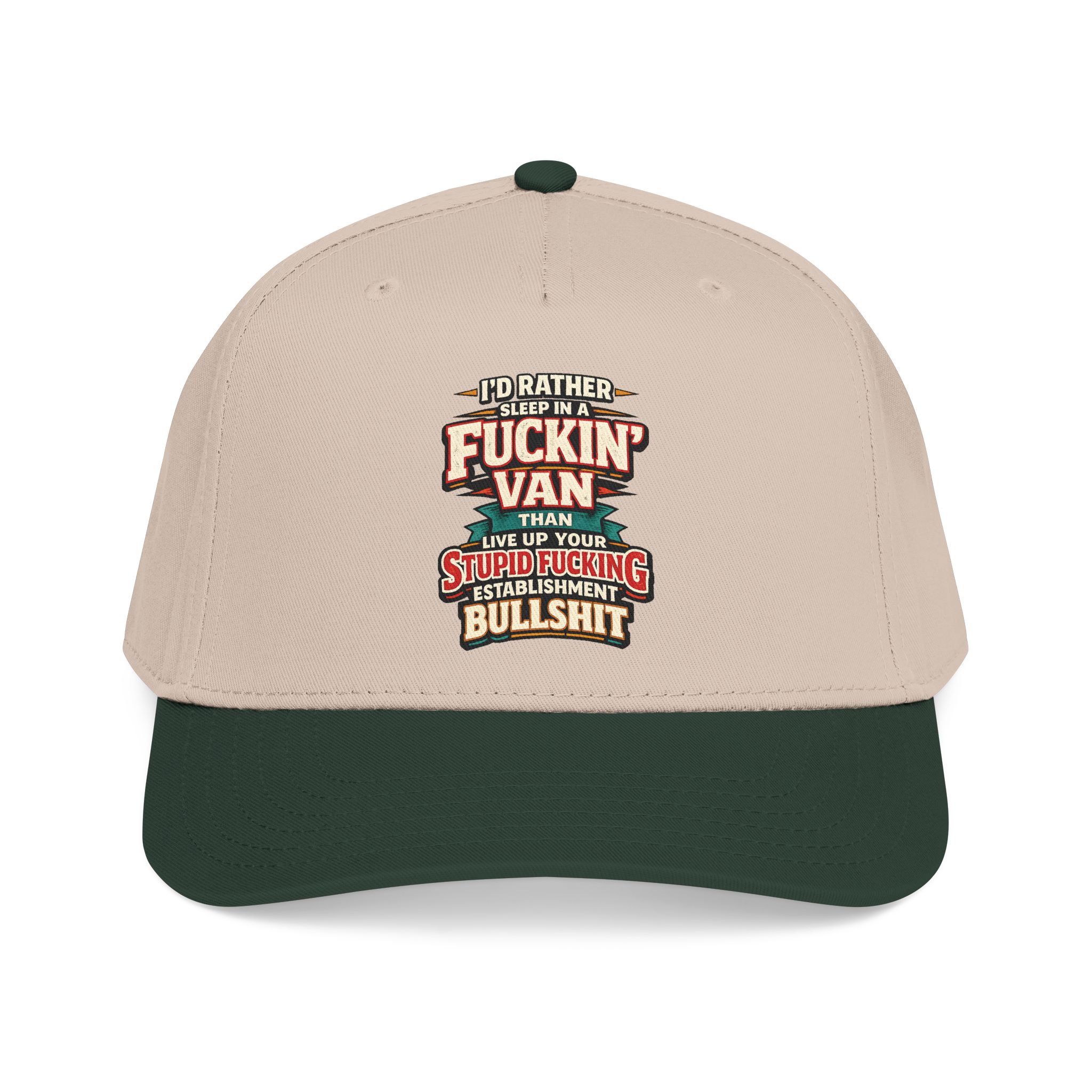 Baseball Cap - "I´d Rather Sleep in A Fucking Van" Design F**K-Line