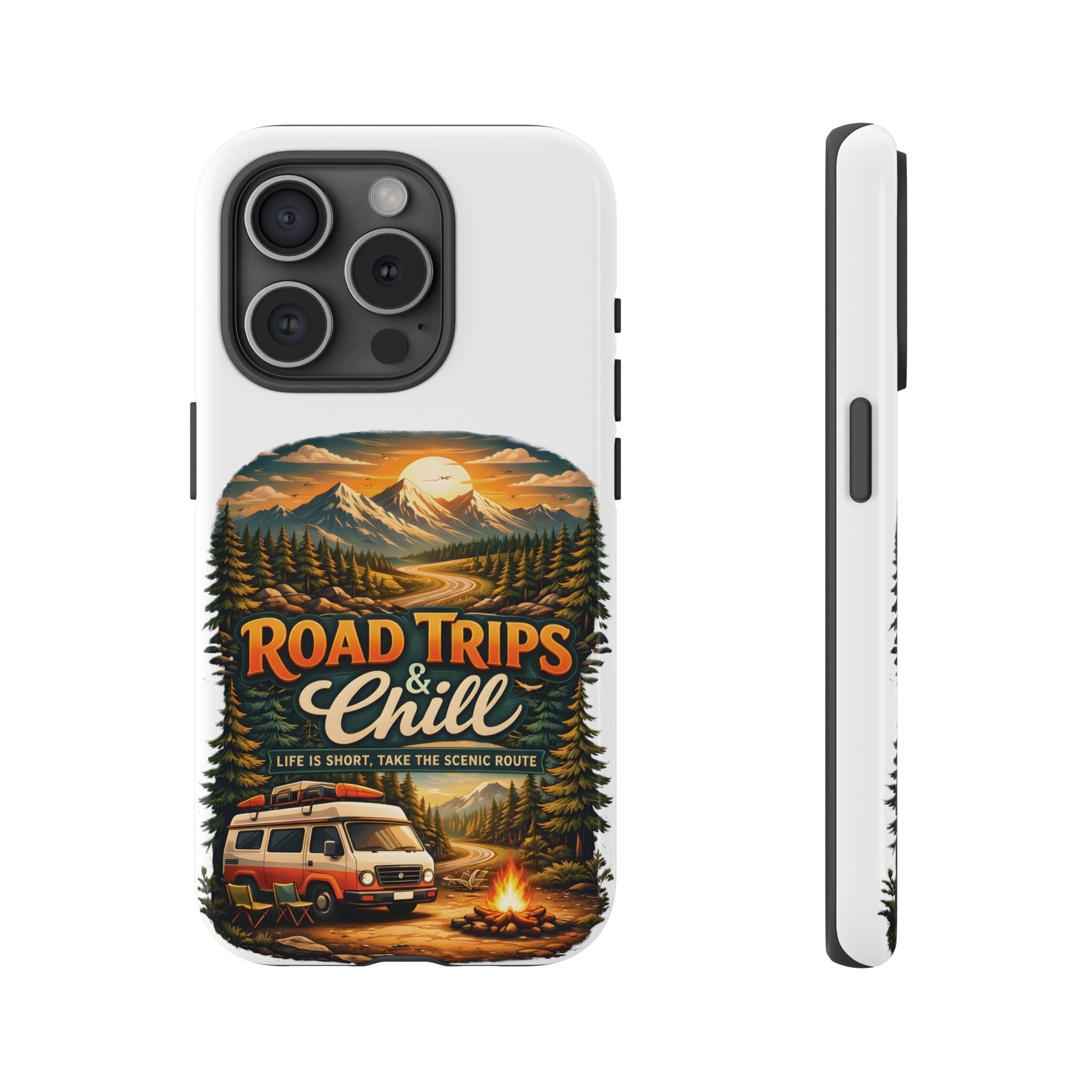 Phone Case — "Road Trips and Chill" (Design Scenic-Line)