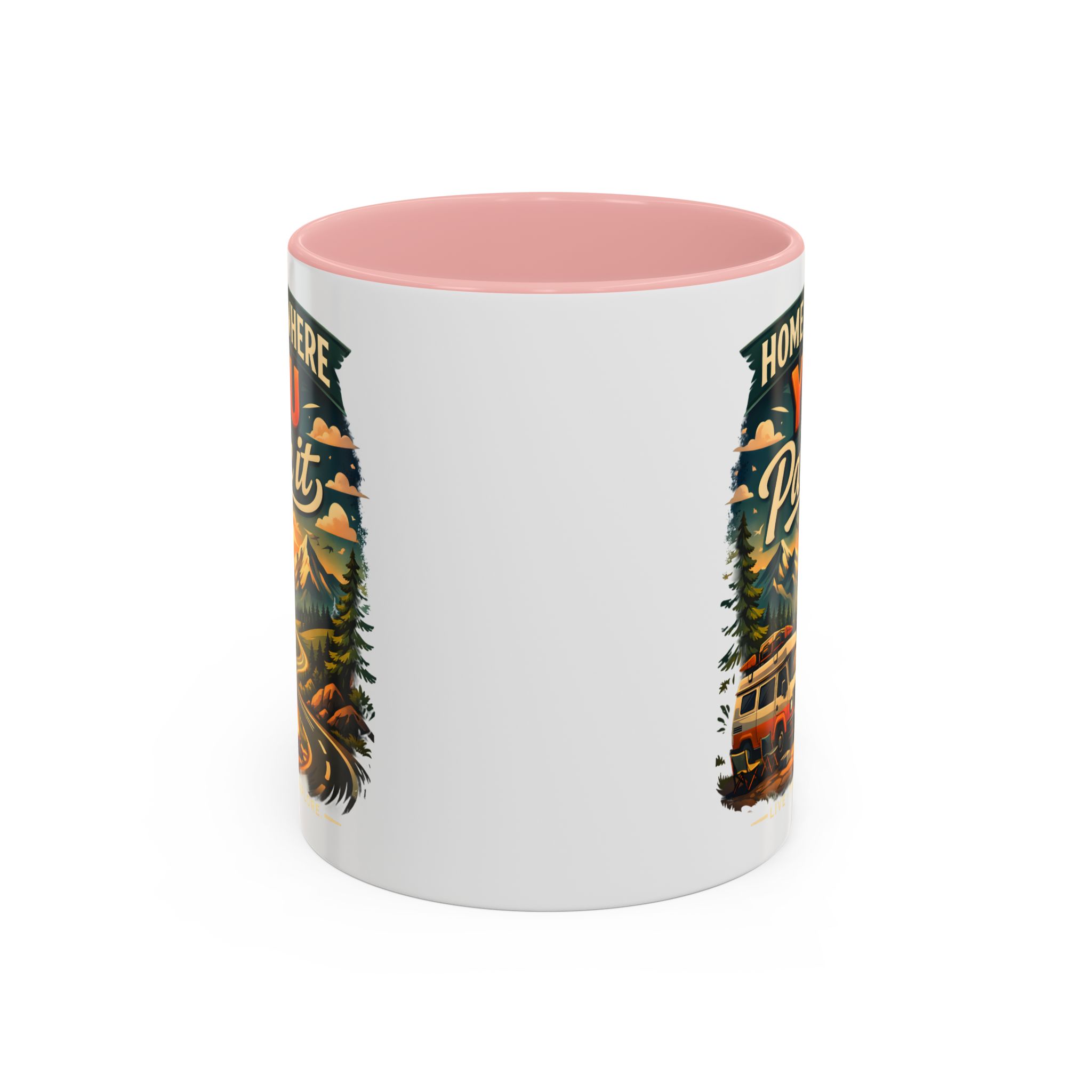 5073370140002236505_2048.jpeg Accent Coffee Mug (11, 15oz) — "Home Is Where You Park It" Design Scenic-Line