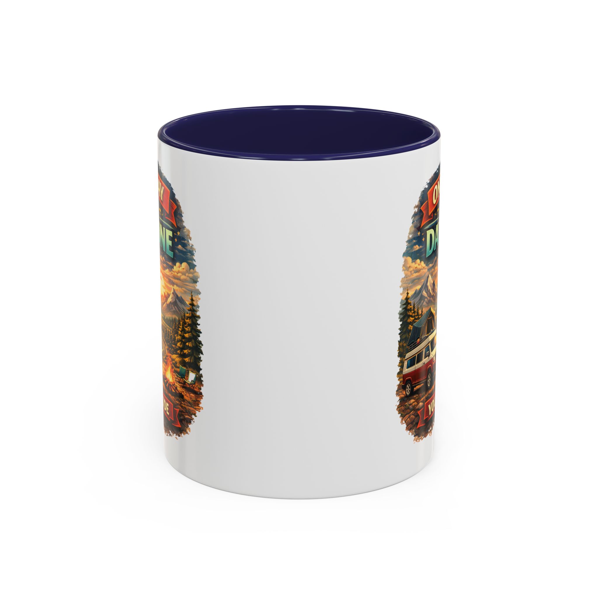 Accent Coffee Mug (11, 15oz) — "One Day Or Day One" Design Scenic-Line