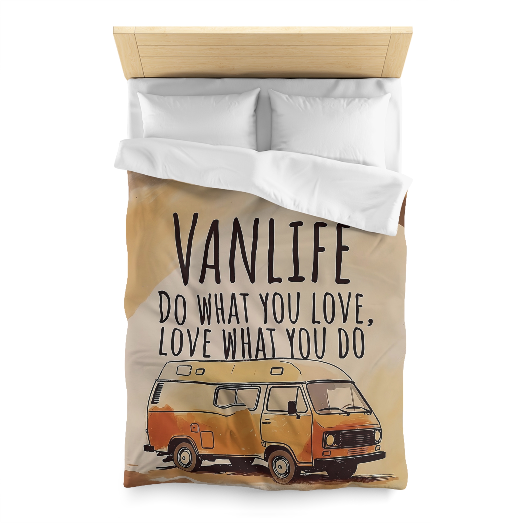 Duvet Cover – "Do What You Love, Love What You Do" Camper Comforter