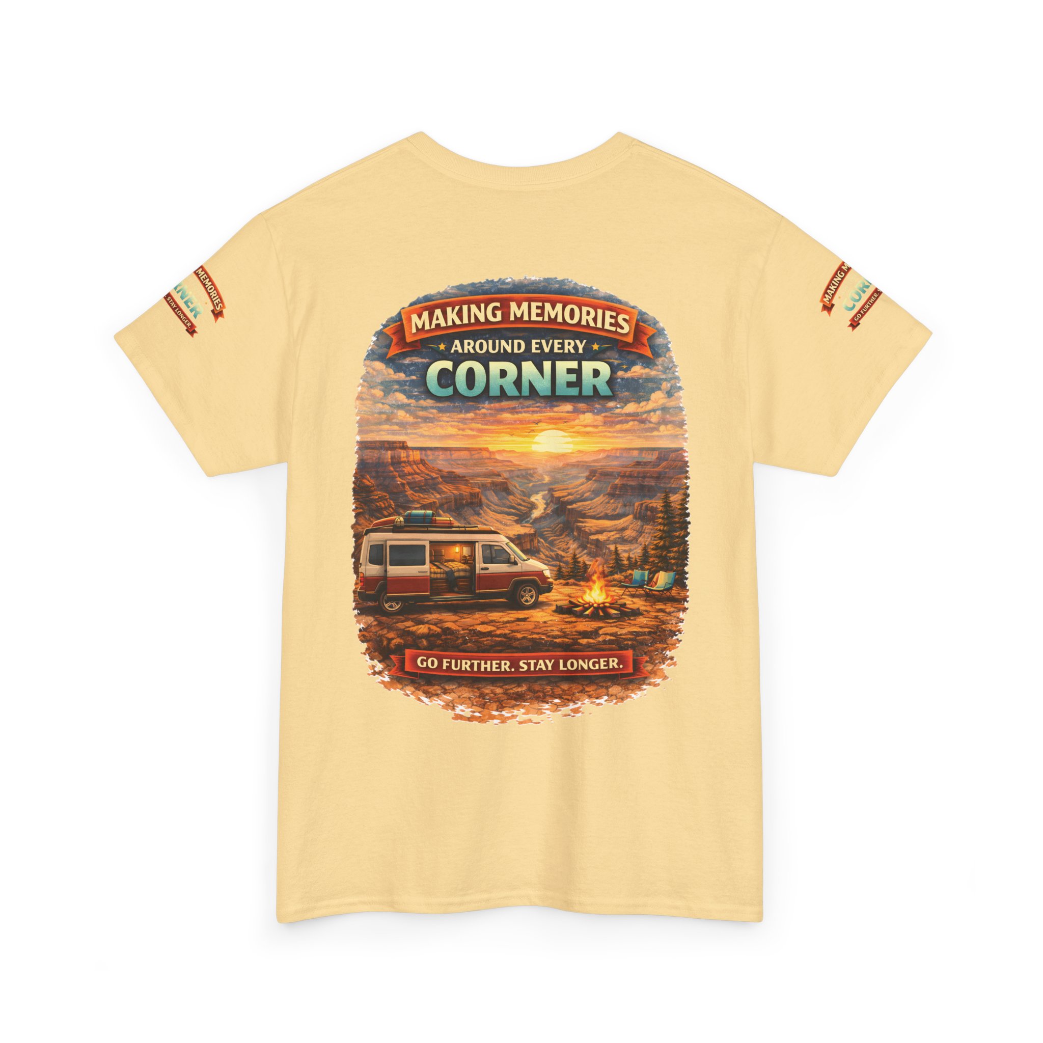 Unisex Heavy Cotton Tee — "Making Memories" Design Scenic-Line