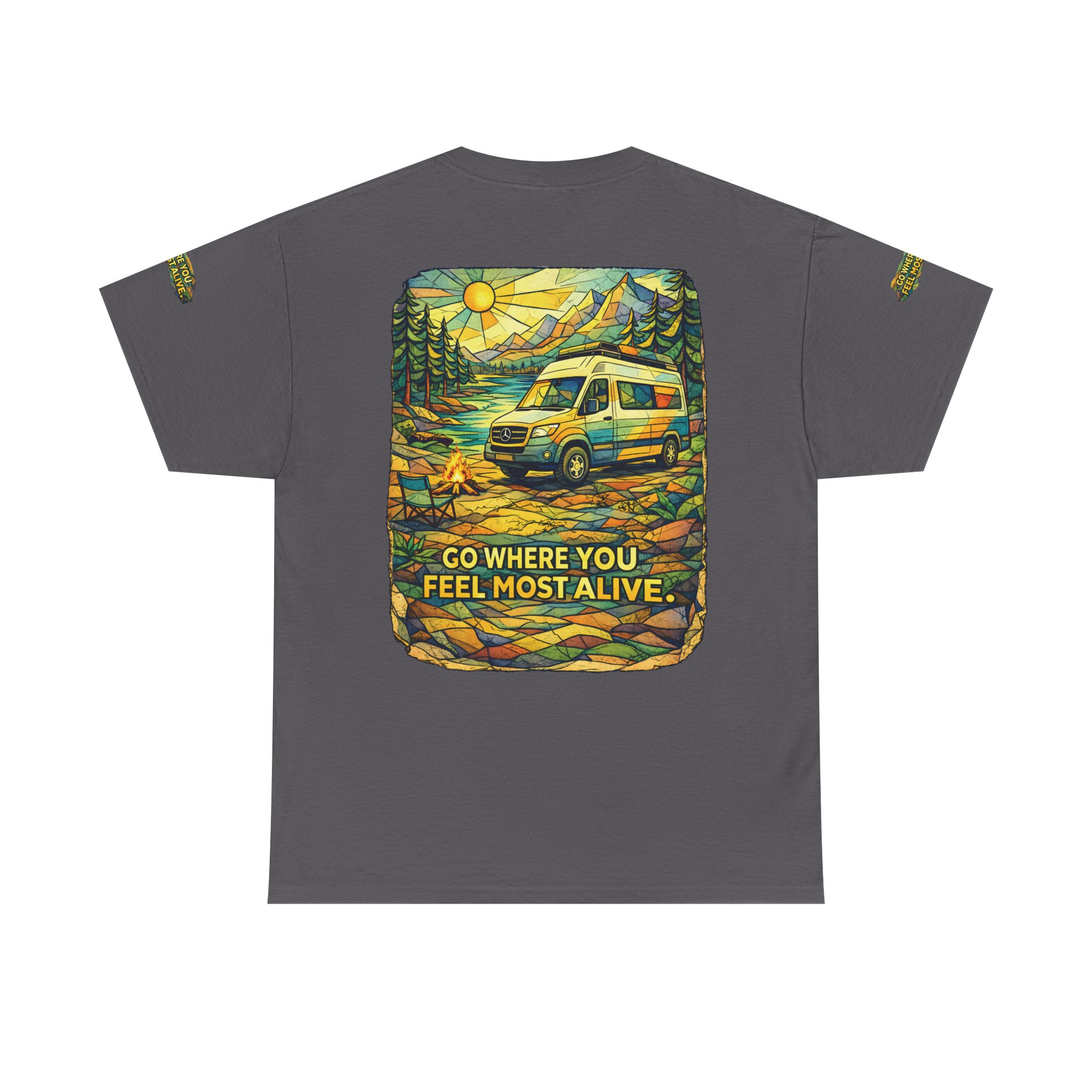 5136596616719344553_2048.jpeg Unisex Heavy Cotton Tee — "Go Where You Feel Most Alive" Design Cubic-Line