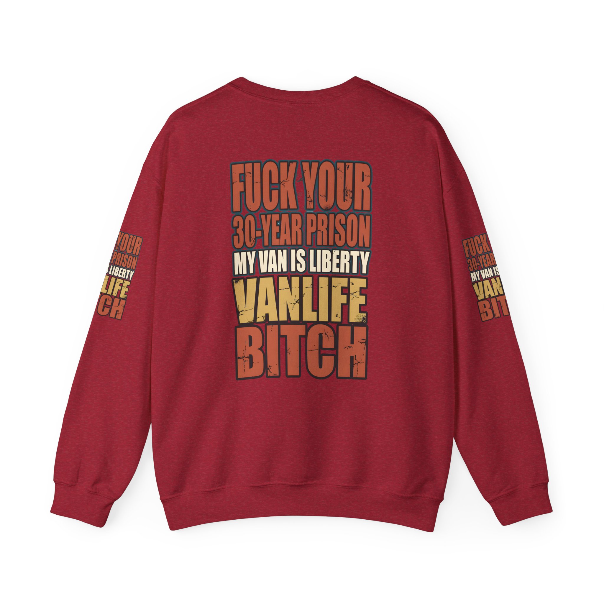 Unisex Heavy Blend™ Crewneck Sweatshirt — "Fuck Your 30 Year" Design F**K-Line