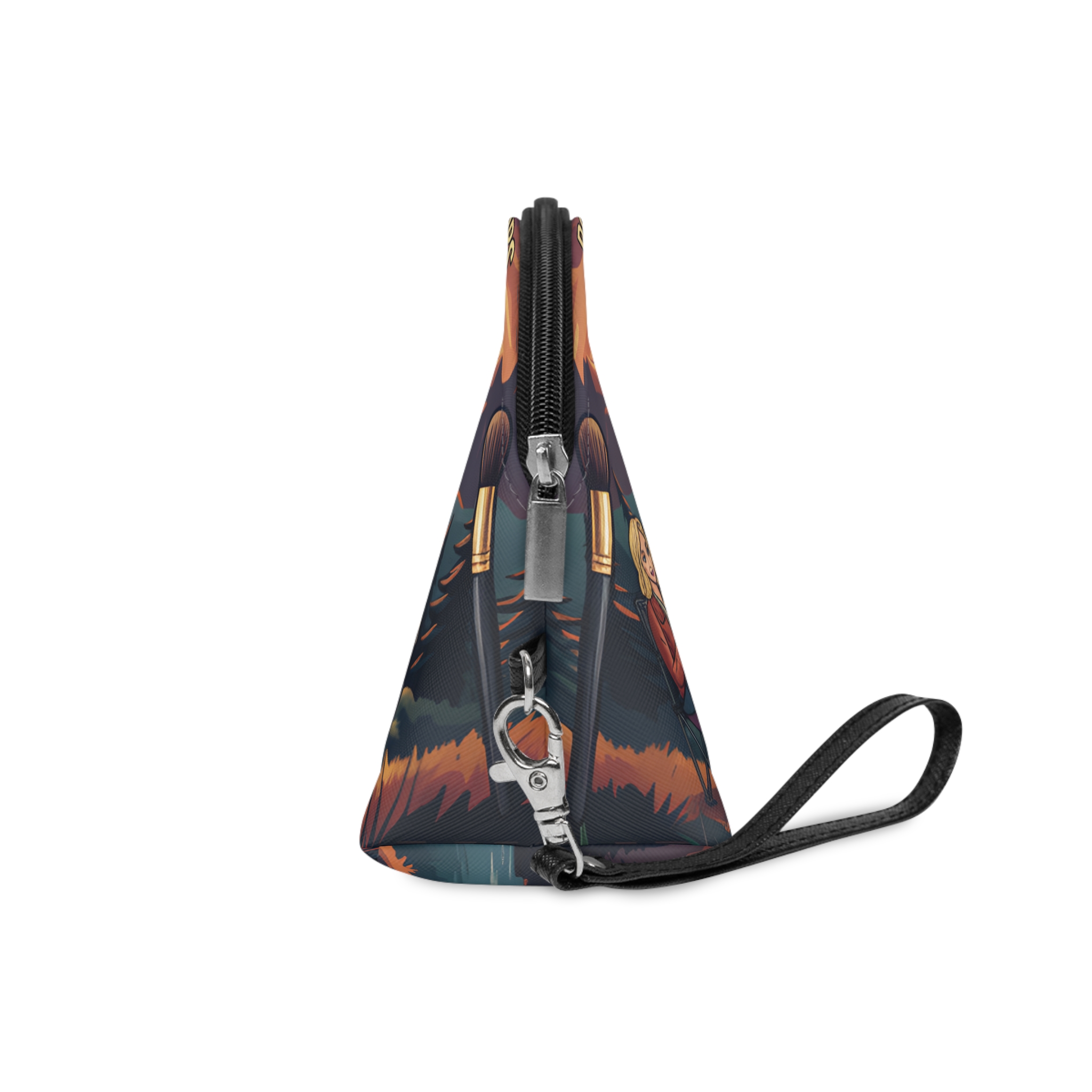 Makeup Bag — "Roads Trips ANd Red Lips" campervan quoted