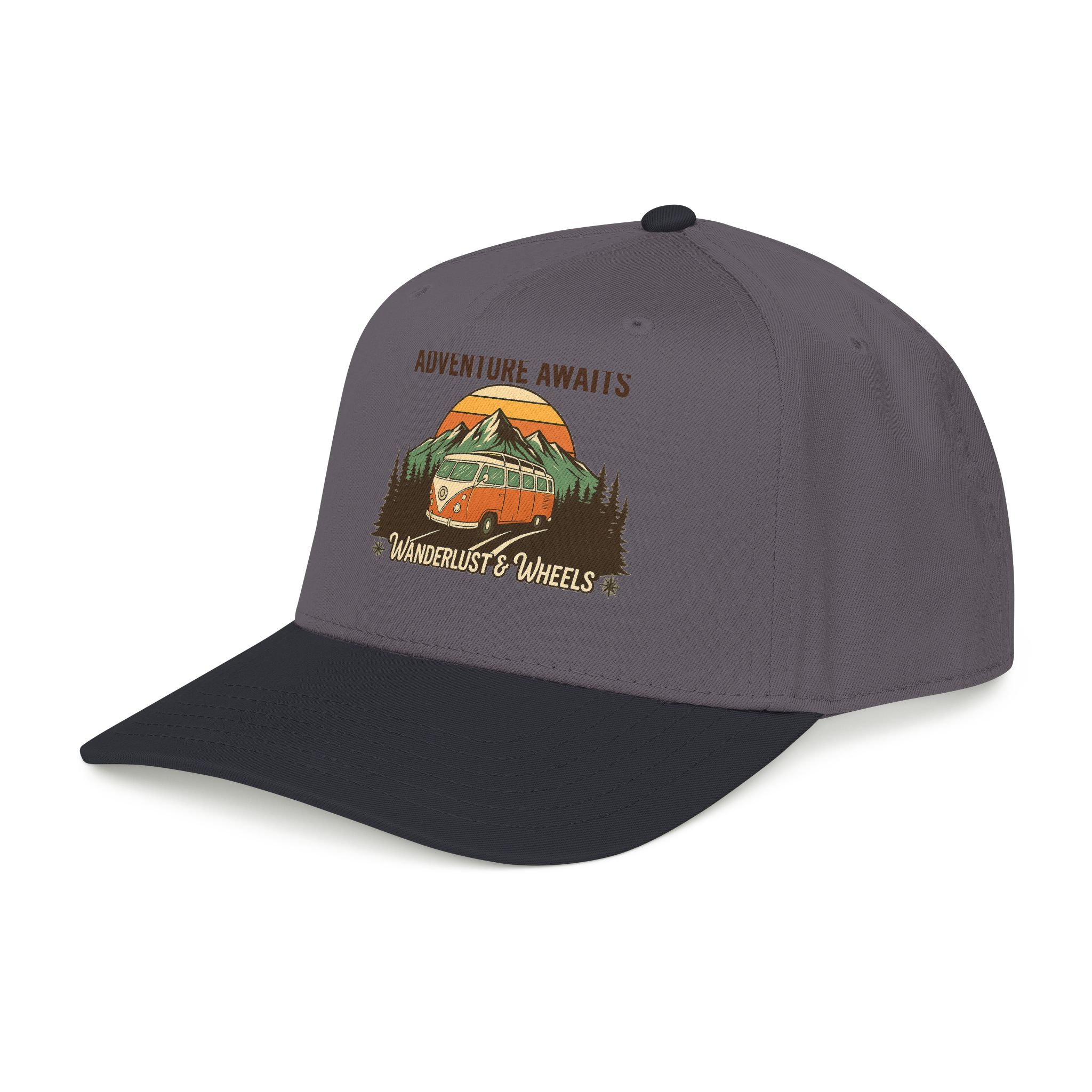 Baseball Cap - "Home Is Where You Adventure Awaits" Mid Profile Baseball Cap