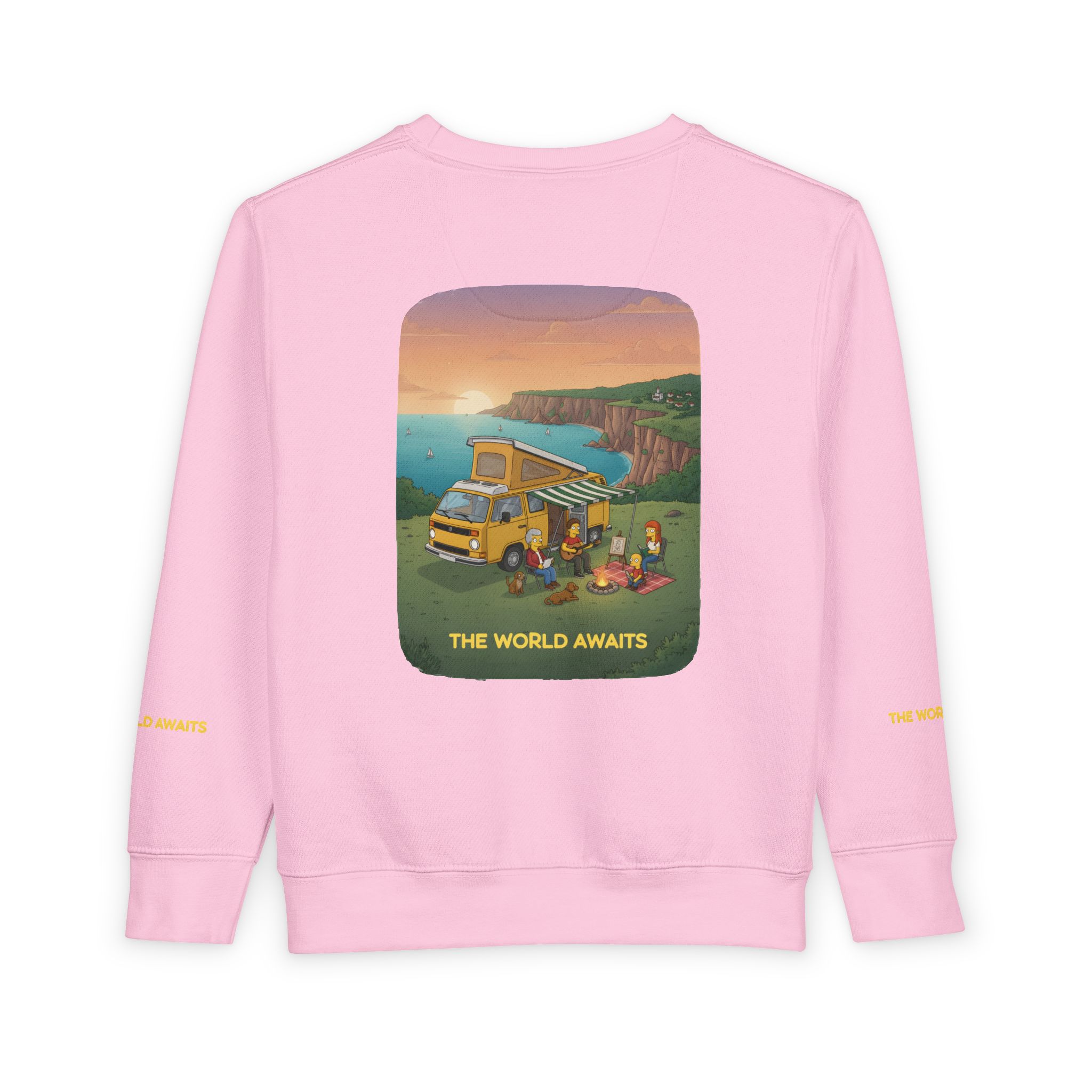 Toddler Sweatshirt - "The World Awaits" (Design Sitcom-Line)