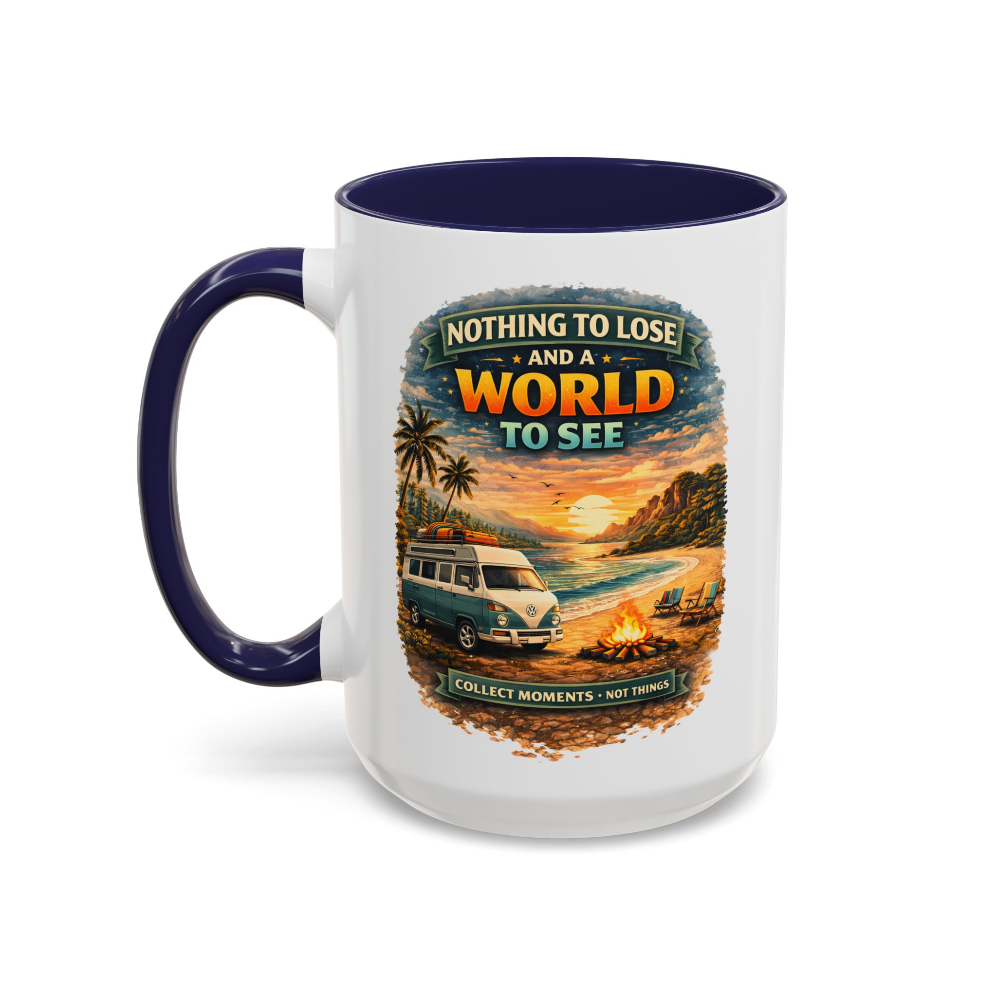 Accent Coffee Mug (11, 15oz) — "Nothing To Lose" Design Scenic-Line