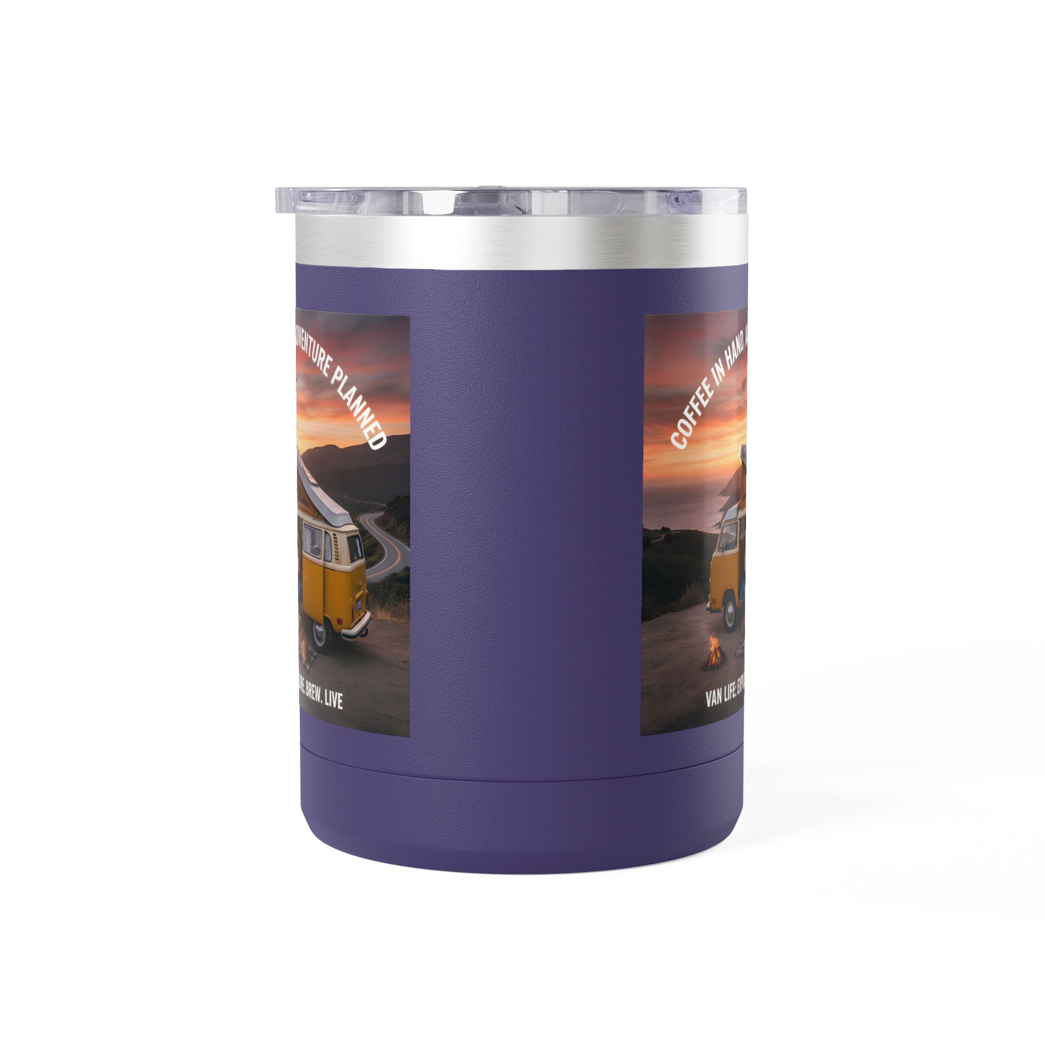 Coffee Mug Tumbler, 15oz — "Coffee in Hand, Adventure Planned"