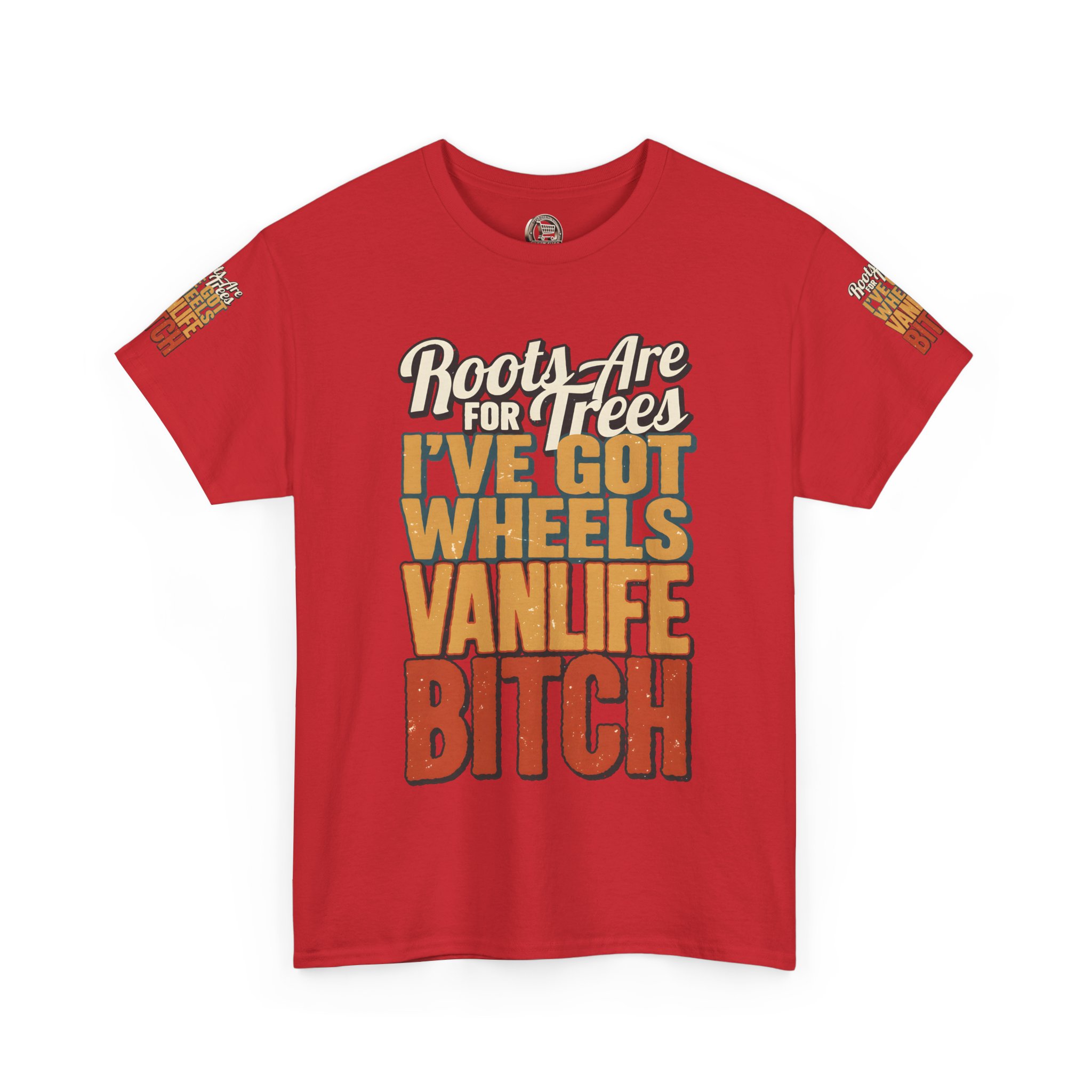 Unisex Heavy Cotton Tee — "Roots Are For Trees" Design F**K-Line