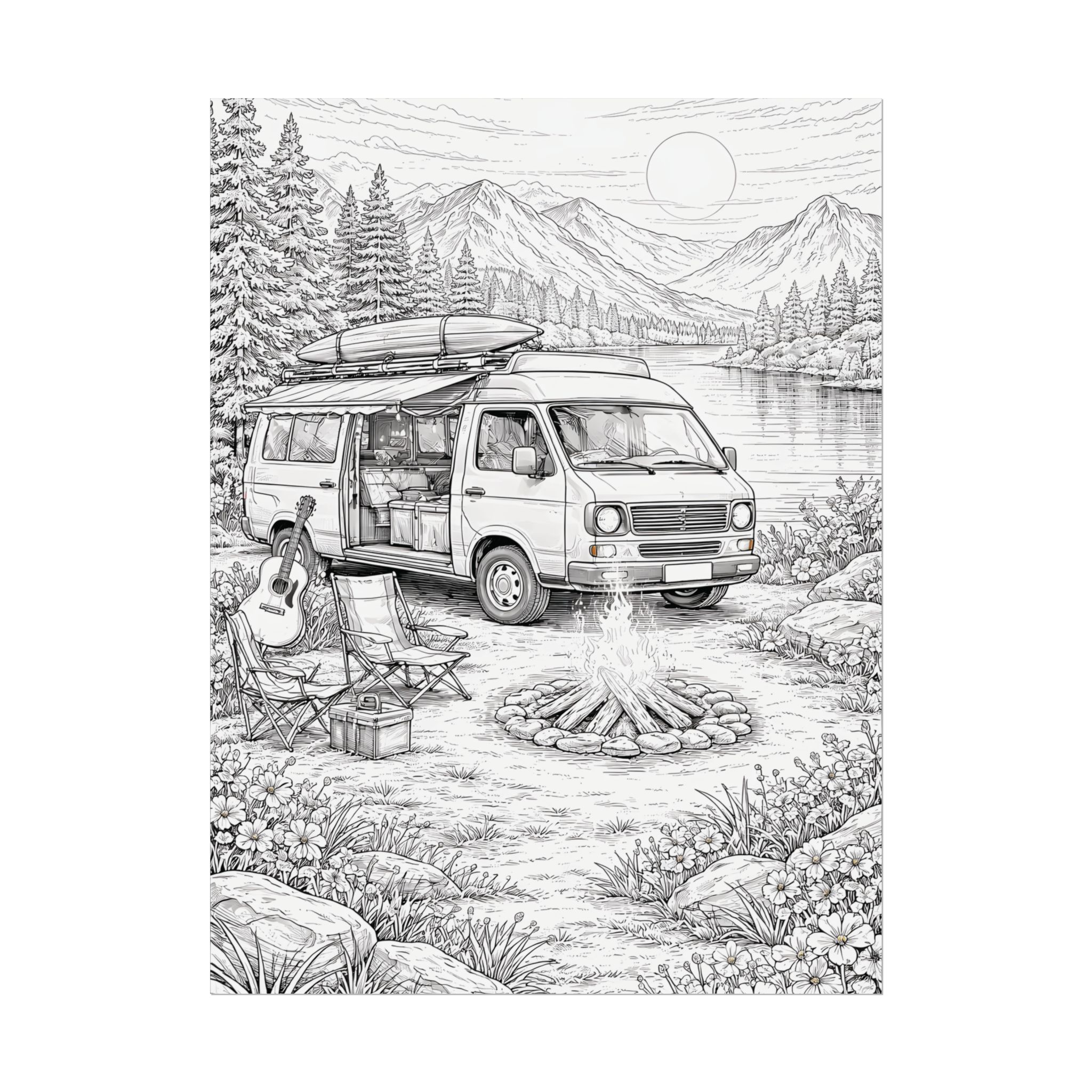 5222534952959769381_2048-1.jpeg Campervan Poster — Vintage RV Camping Landscape Wall Art