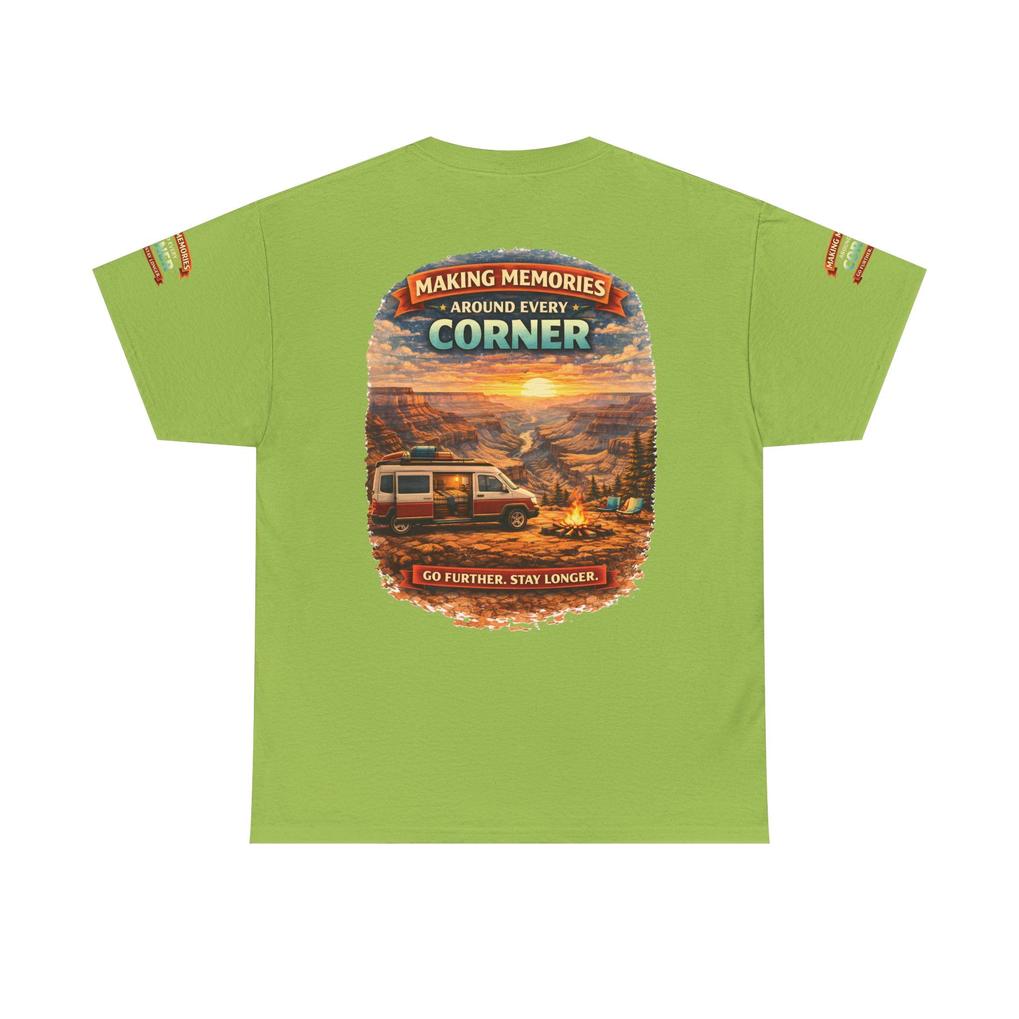 Unisex Heavy Cotton Tee — "Making Memories" Design Scenic-Line