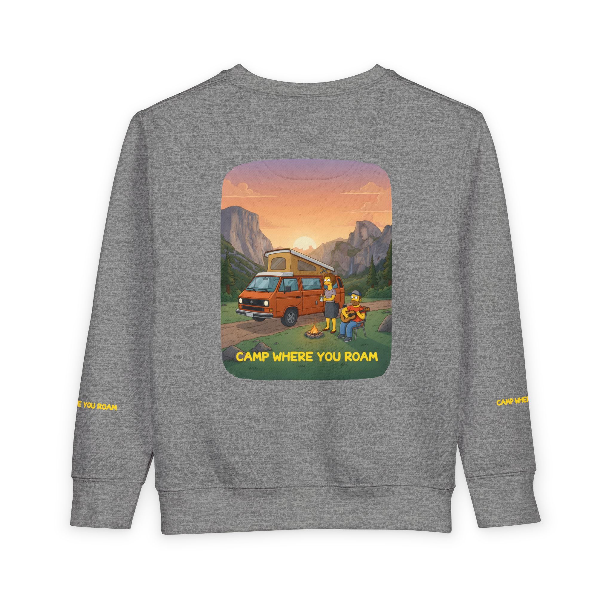 5226426380005153812_2048-1.jpeg Toddler Sweatshirt - "Camp Where You Roam" (Design Sitcom-Line)