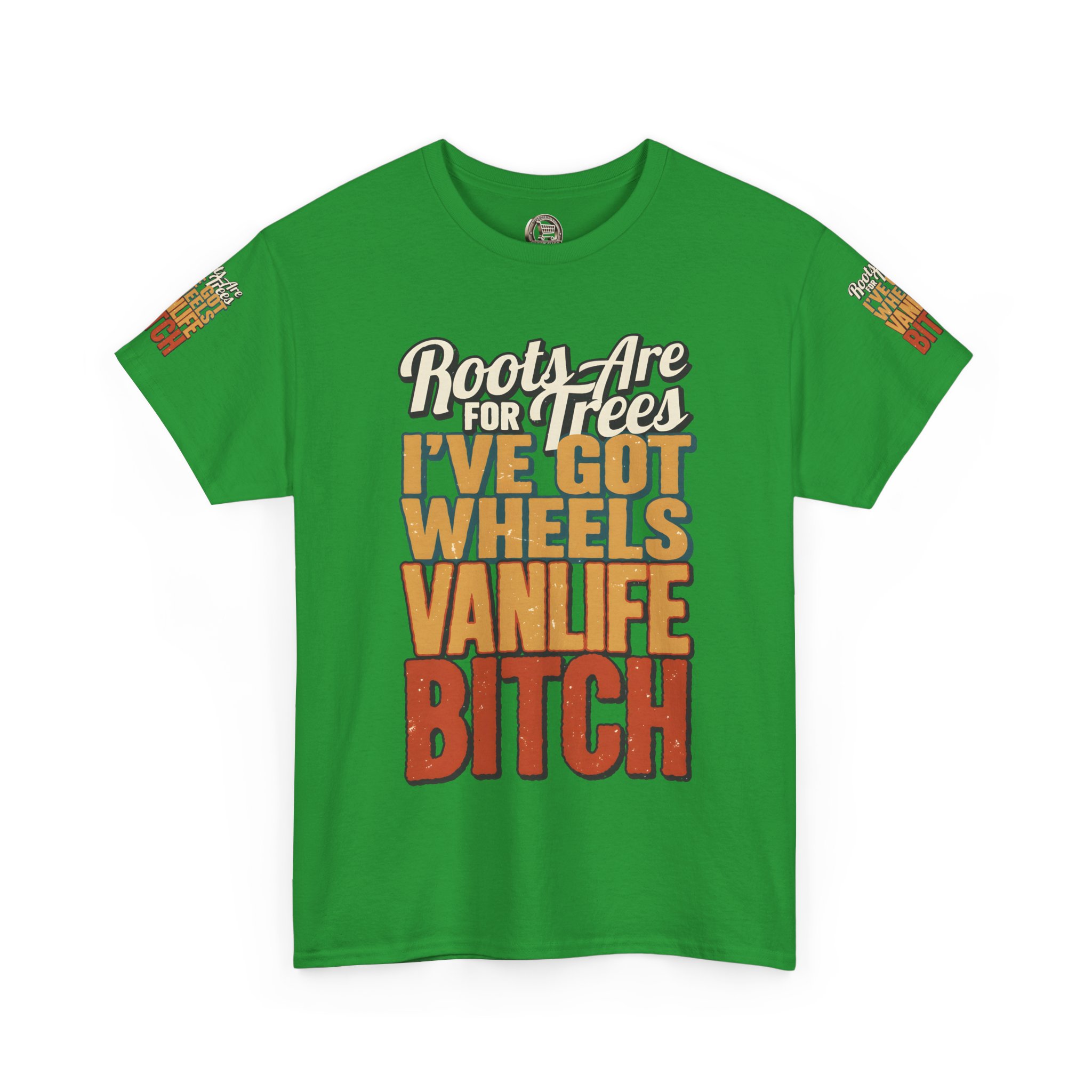 Unisex Heavy Cotton Tee — "Roots Are For Trees" Design F**K-Line