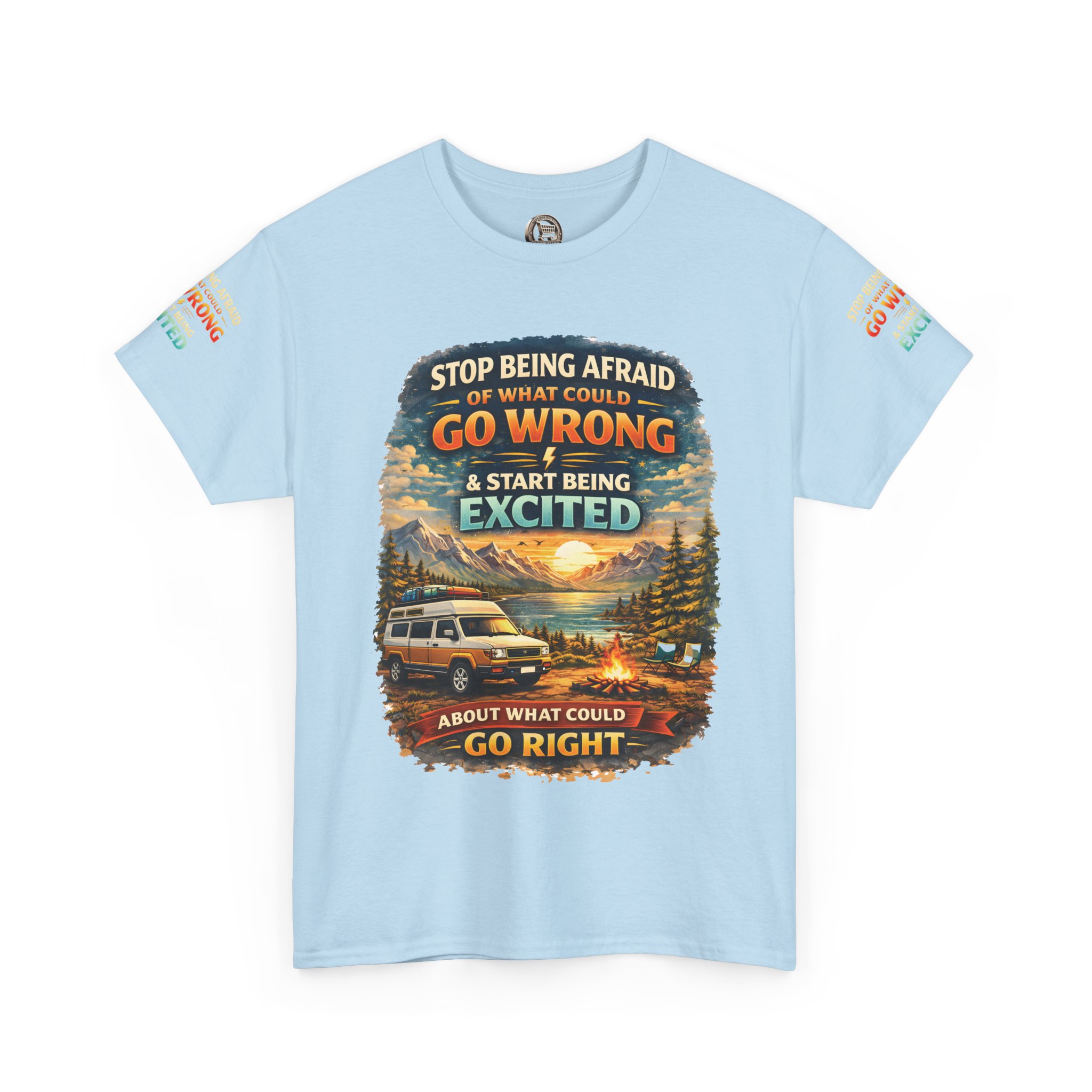 5240726825284320331_2048.jpeg Unisex Heavy Cotton Tee — "Stop Being Afraid Of What Could Go Wrong" Design Scenic-Line