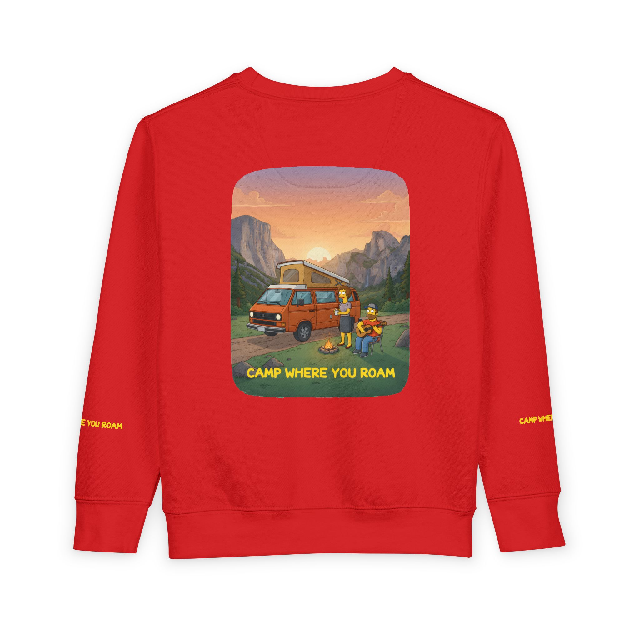 5245054420419760266_2048-1.jpeg Toddler Sweatshirt - "Camp Where You Roam" (Design Sitcom-Line)