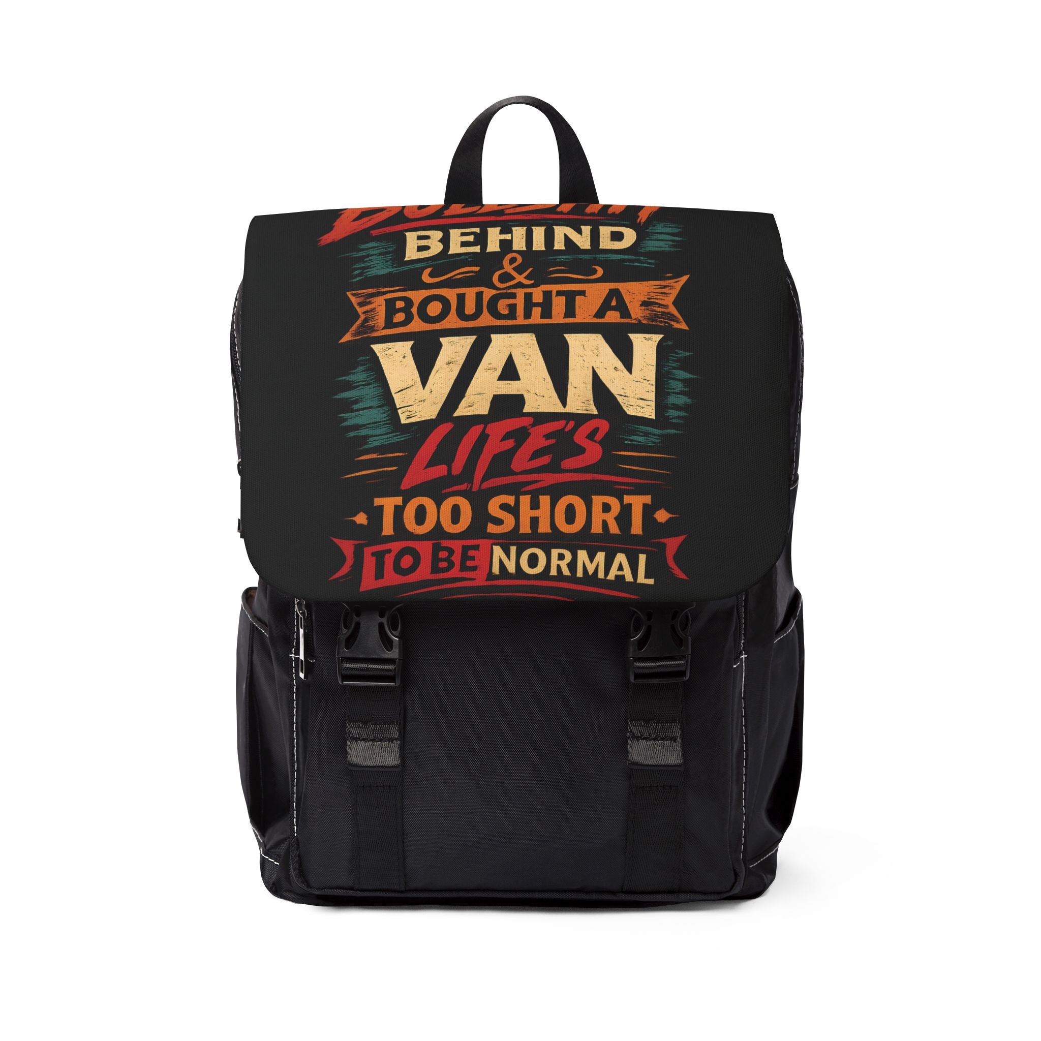 5257574456952848561_2048.jpeg Unisex Casual Shoulder Backpack — "I Left The Bullshit" Design F**K-Line