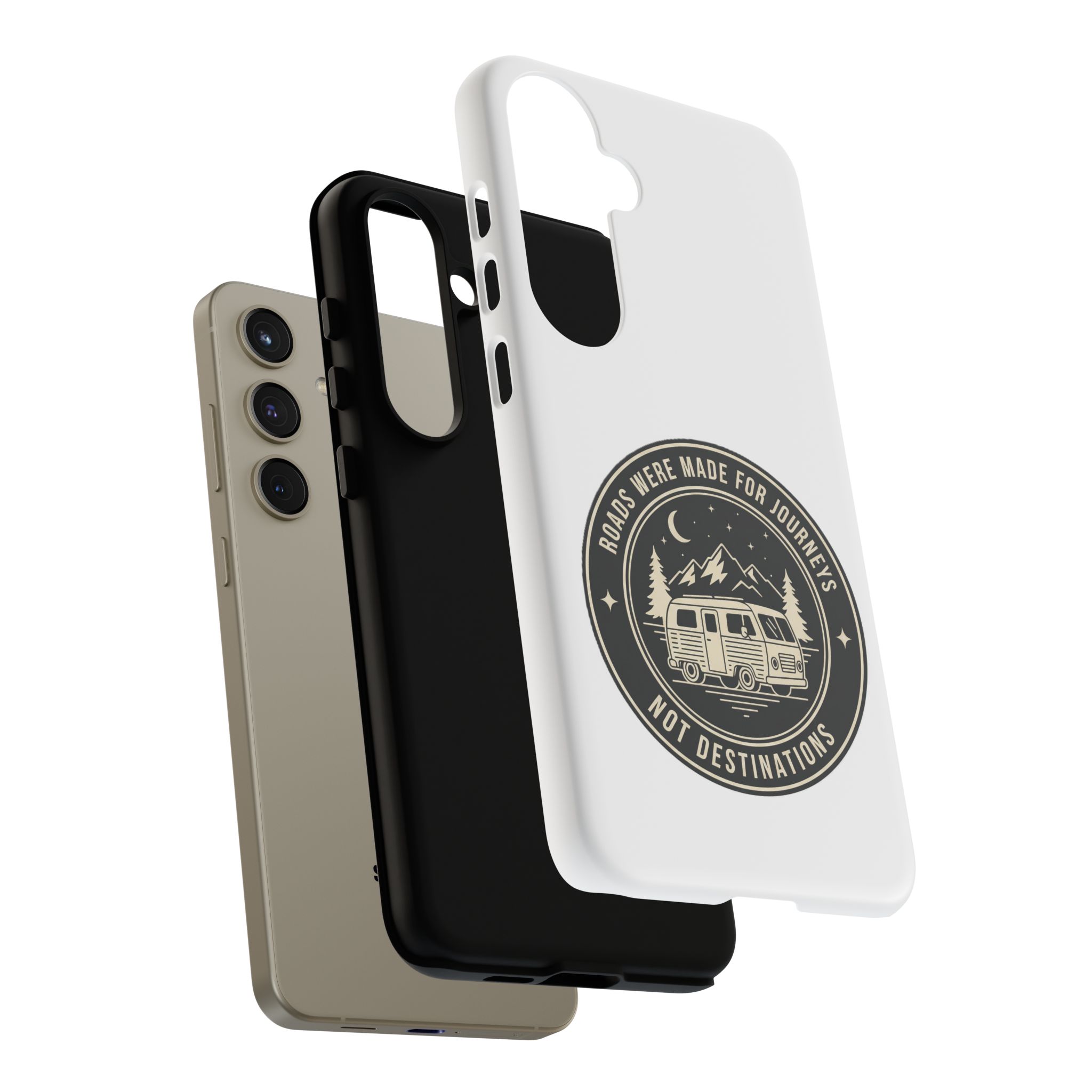 Phone Case — "ROAD WHERE MADE FOR JOURNEYS-NOT DESTINATIONS" Camper Van Design