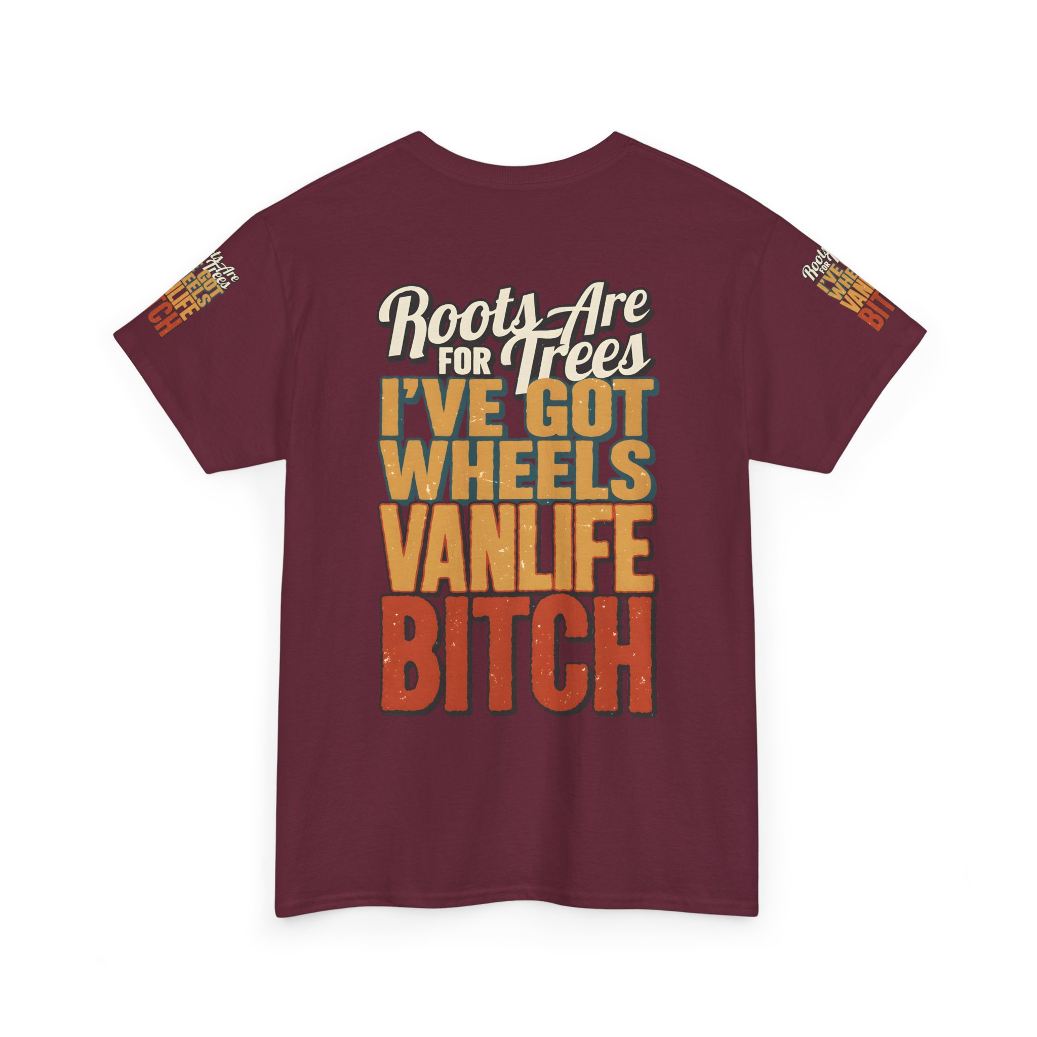 Unisex Heavy Cotton Tee — "Roots Are For Trees" Design F**K-Line