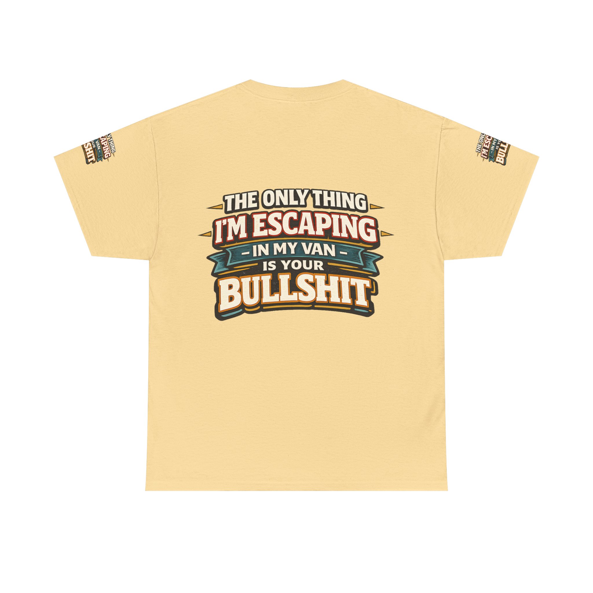 Unisex Heavy Cotton Tee — "The Only Thing I´m Escaping" Design F**K-Line