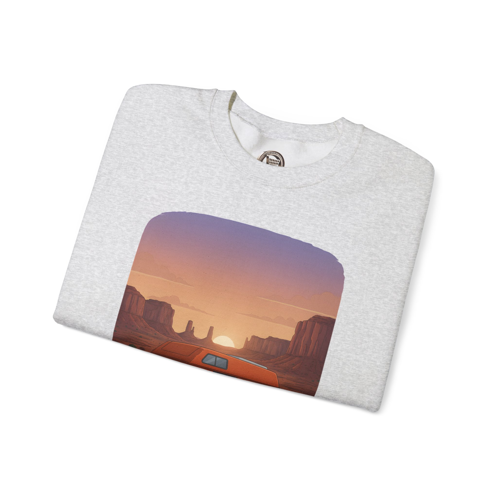 5289644050388586612_2048-1.jpeg Unisex Heavy Blend™ Crewneck Sweatshirt — "Roam Where You Are Rooted" Design Sitcom-Line