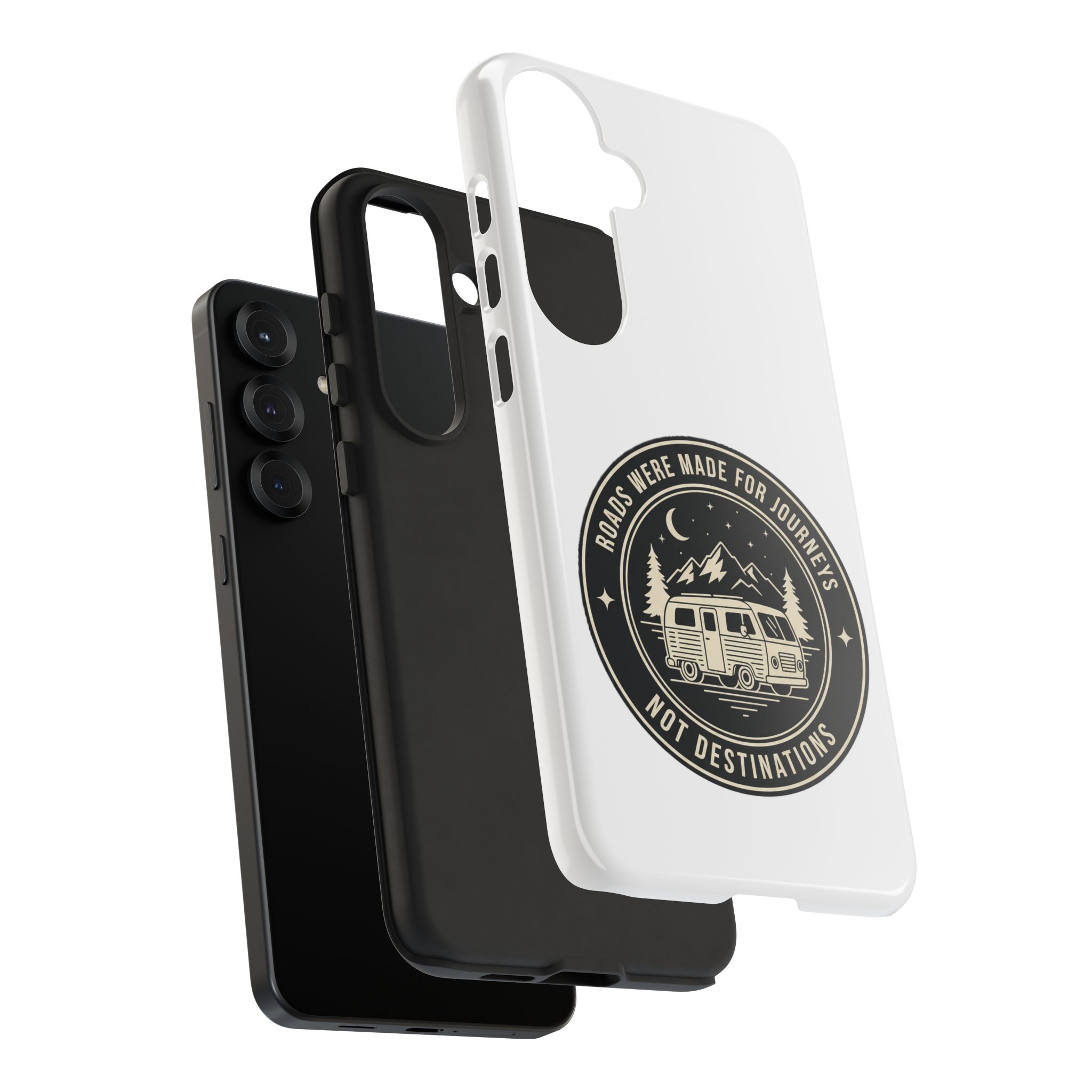 Phone Case — "ROAD WHERE MADE FOR JOURNEYS-NOT DESTINATIONS" Camper Van Design