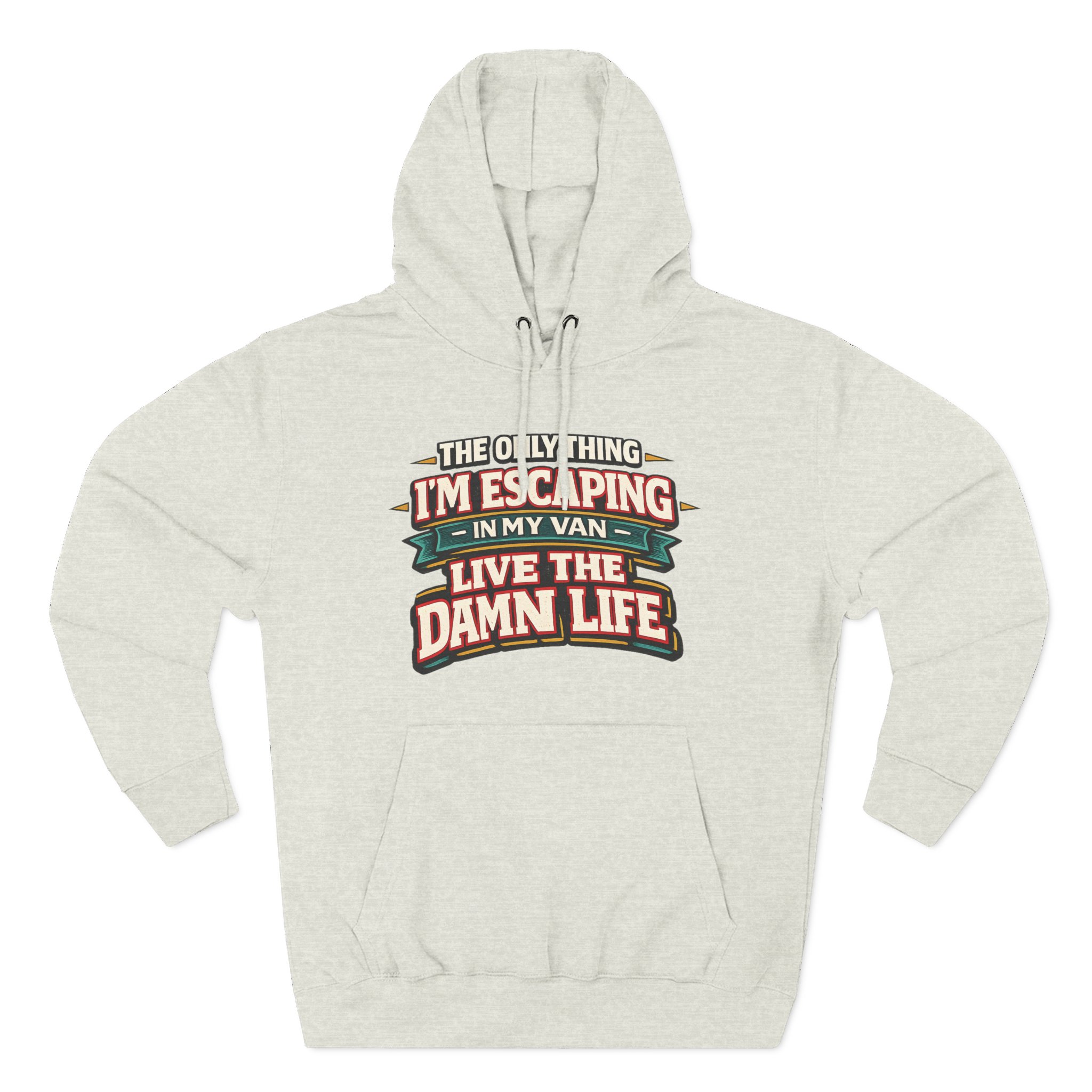 5294841161071663622_2048.jpeg Three-Panel Fleece Hoodie - "The Only Thing I´m Escaping" Design F**K-Line