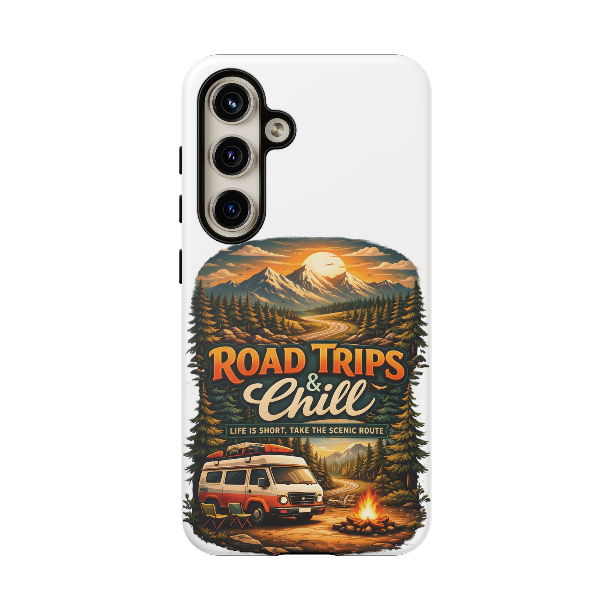 Phone Case — "Road Trips and Chill" (Design Scenic-Line)
