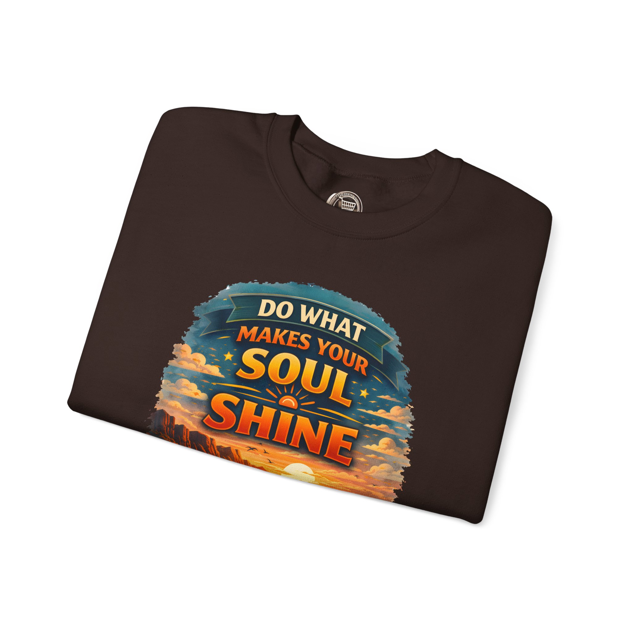 Unisex Heavy Blend™ Crewneck Sweatshirt — "Do What Makes Your Soul Shine" Design Scenic-Line