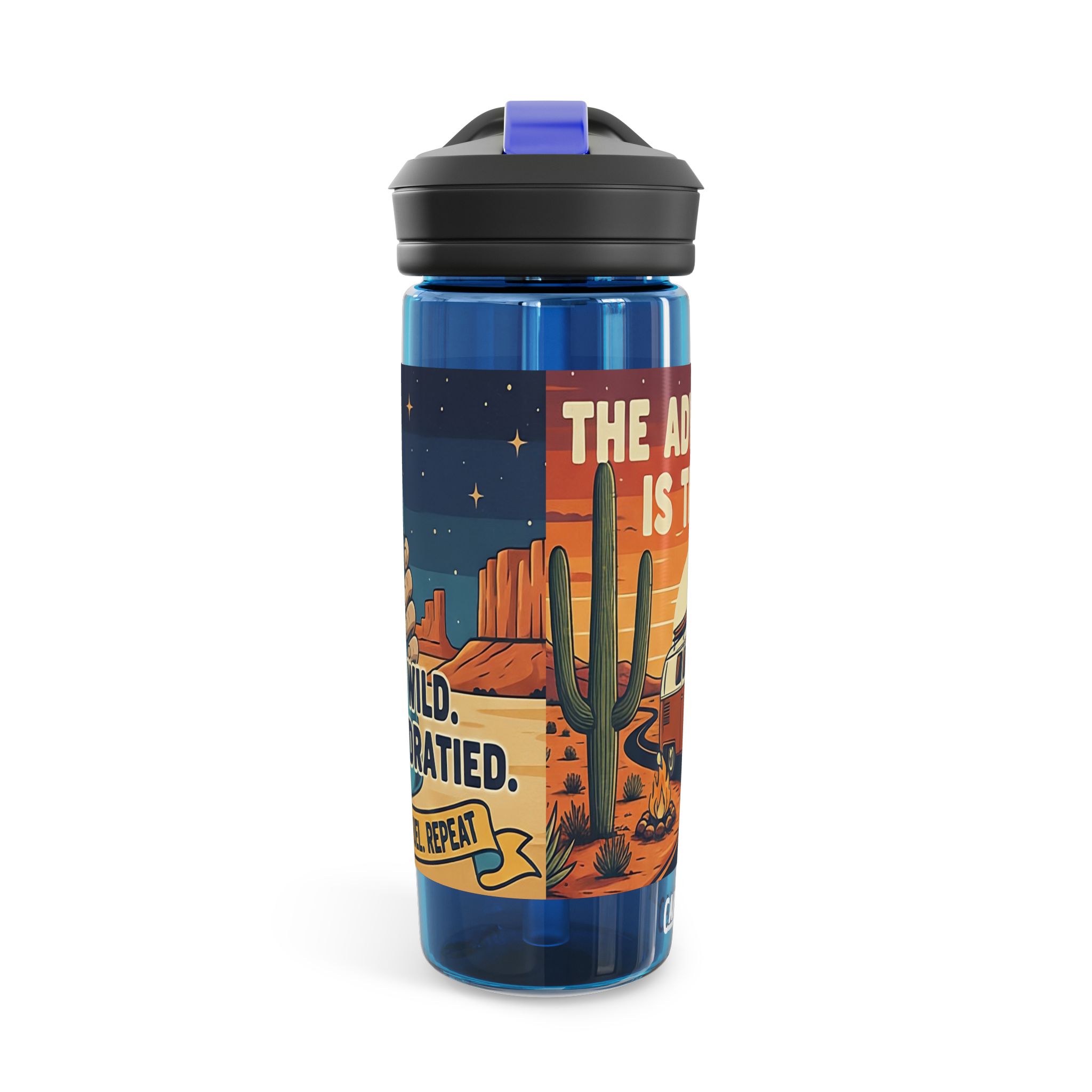 5320229341071960016_2048.jpeg Water Bottle CamelBak — "Adventure Is Thirsty "20oz/25oz Travel Bottle with Retro Road Trip Design
