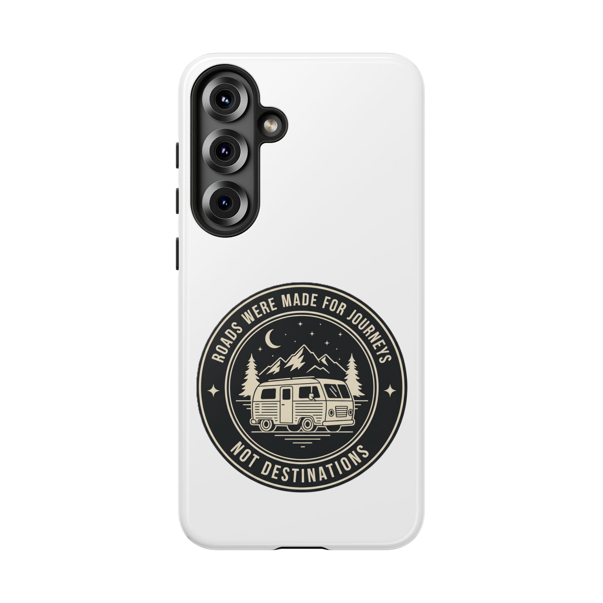 Phone Case — "ROAD WHERE MADE FOR JOURNEYS-NOT DESTINATIONS" Camper Van Design