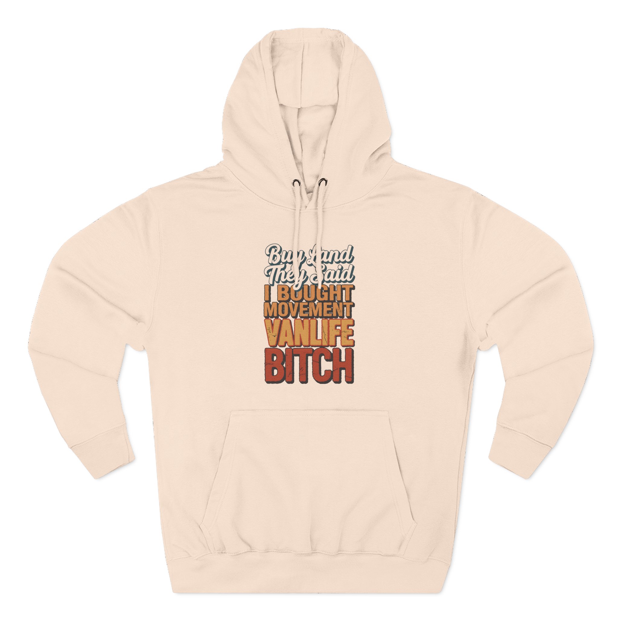 5334328476495260046_2048.jpeg Three-Panel Fleece Hoodie - "Buy Land They Said" Design F**K-Line