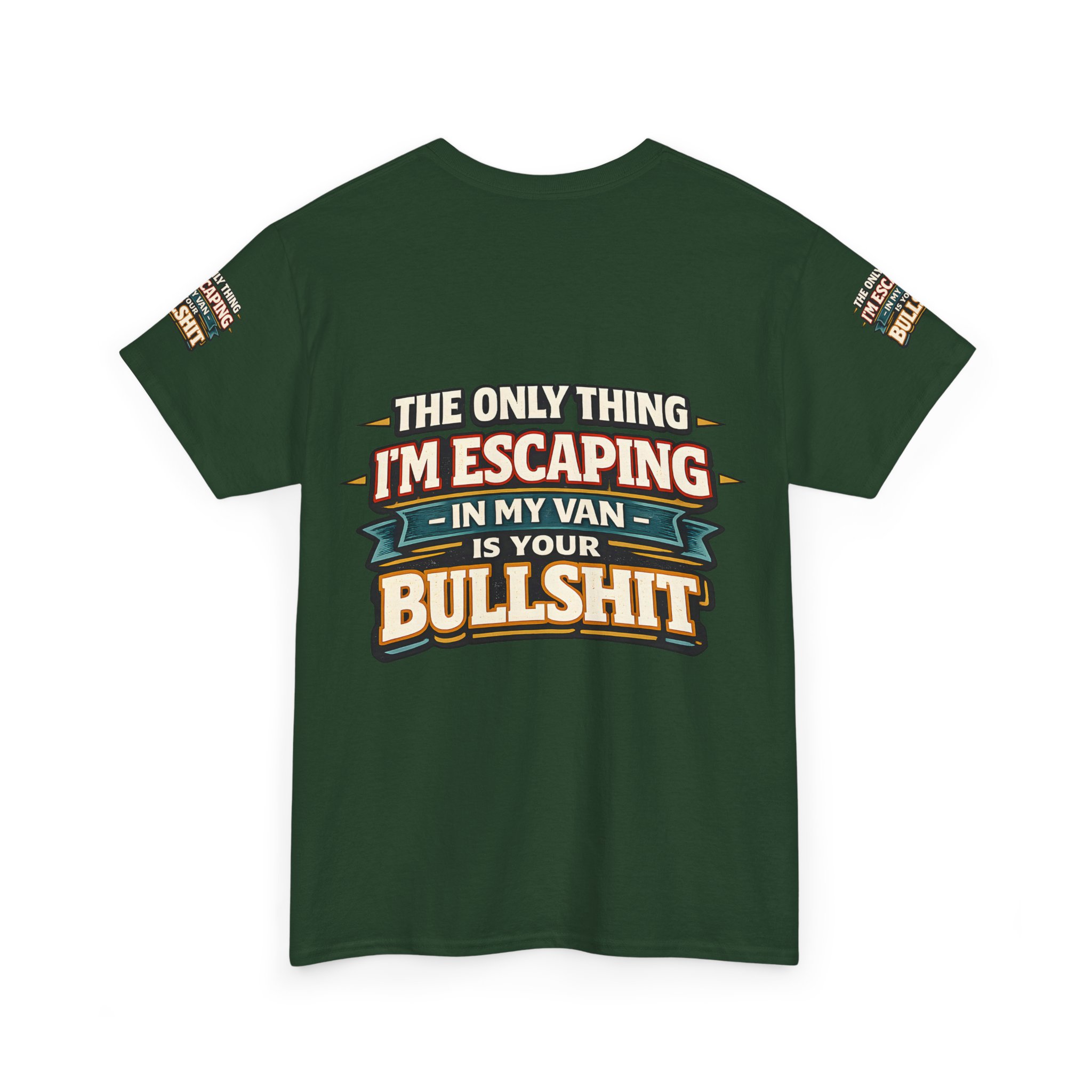 Unisex Heavy Cotton Tee — "The Only Thing I´m Escaping" Design F**K-Line