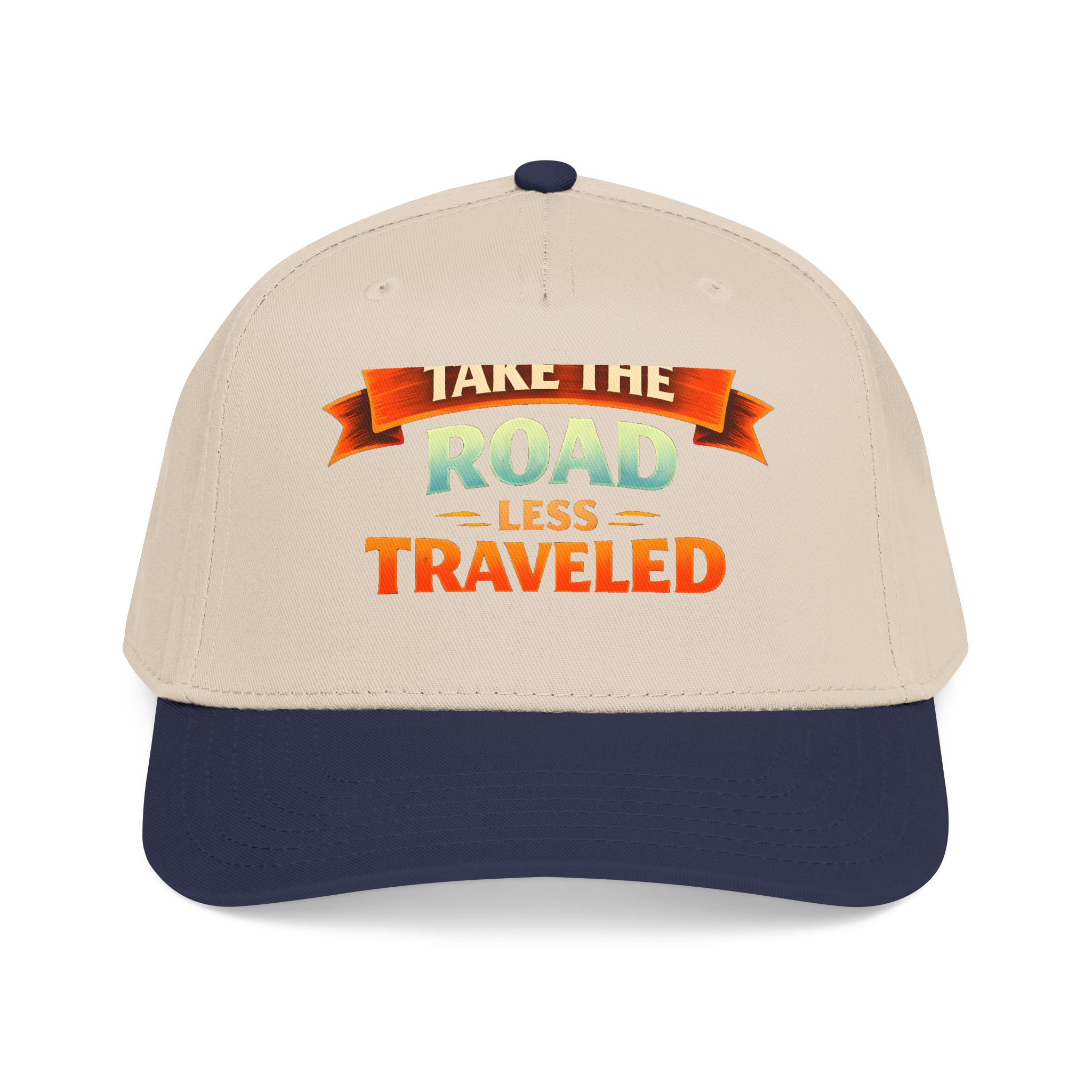 Baseball Cap - "Take The Road Less Traveled" Design Scenic-Line